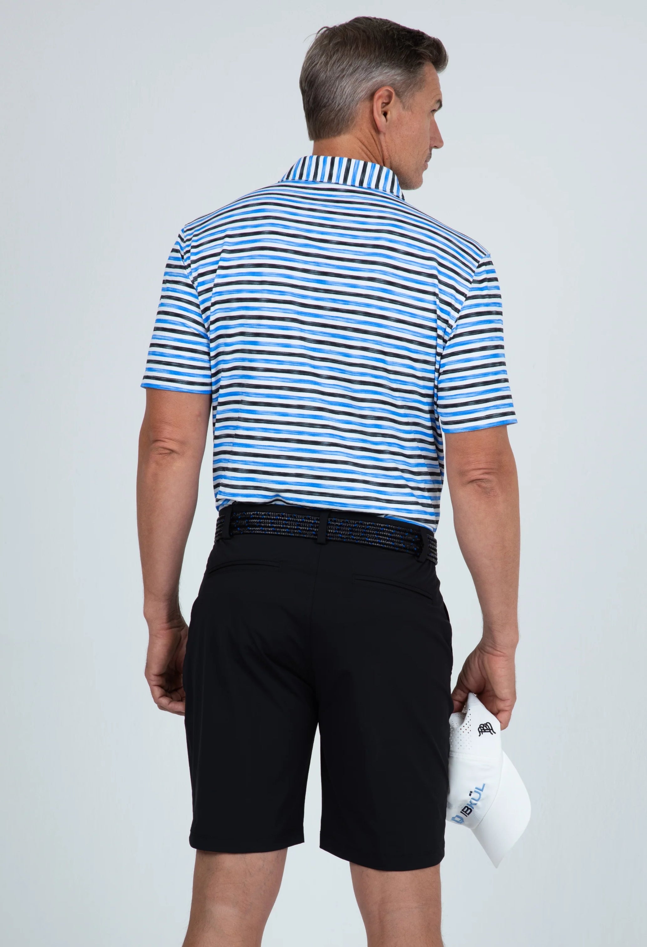 Landon Print Short Sleeve Polo (Modern Fit)