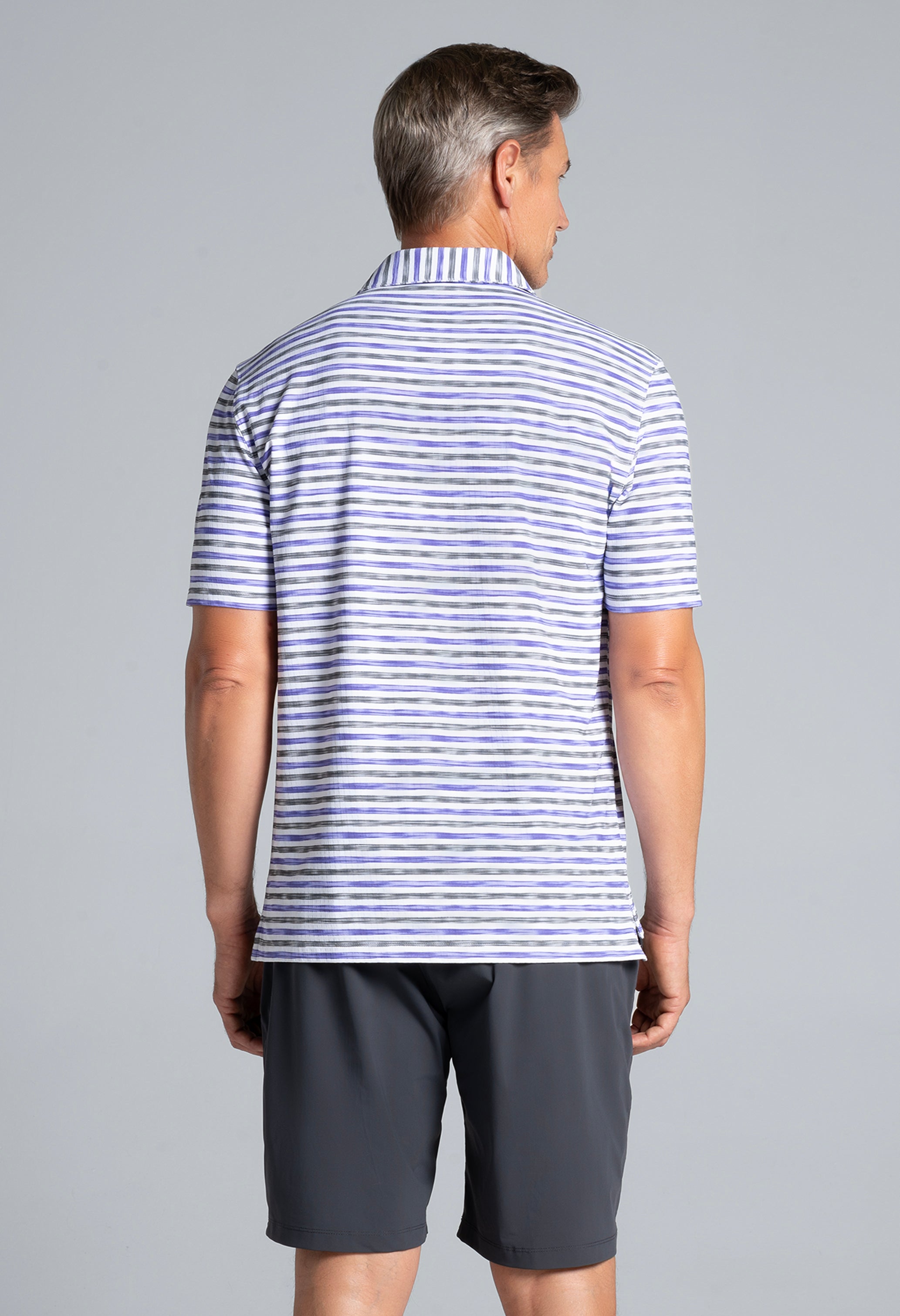 Landon Print Short Sleeve Polo (Modern Fit)