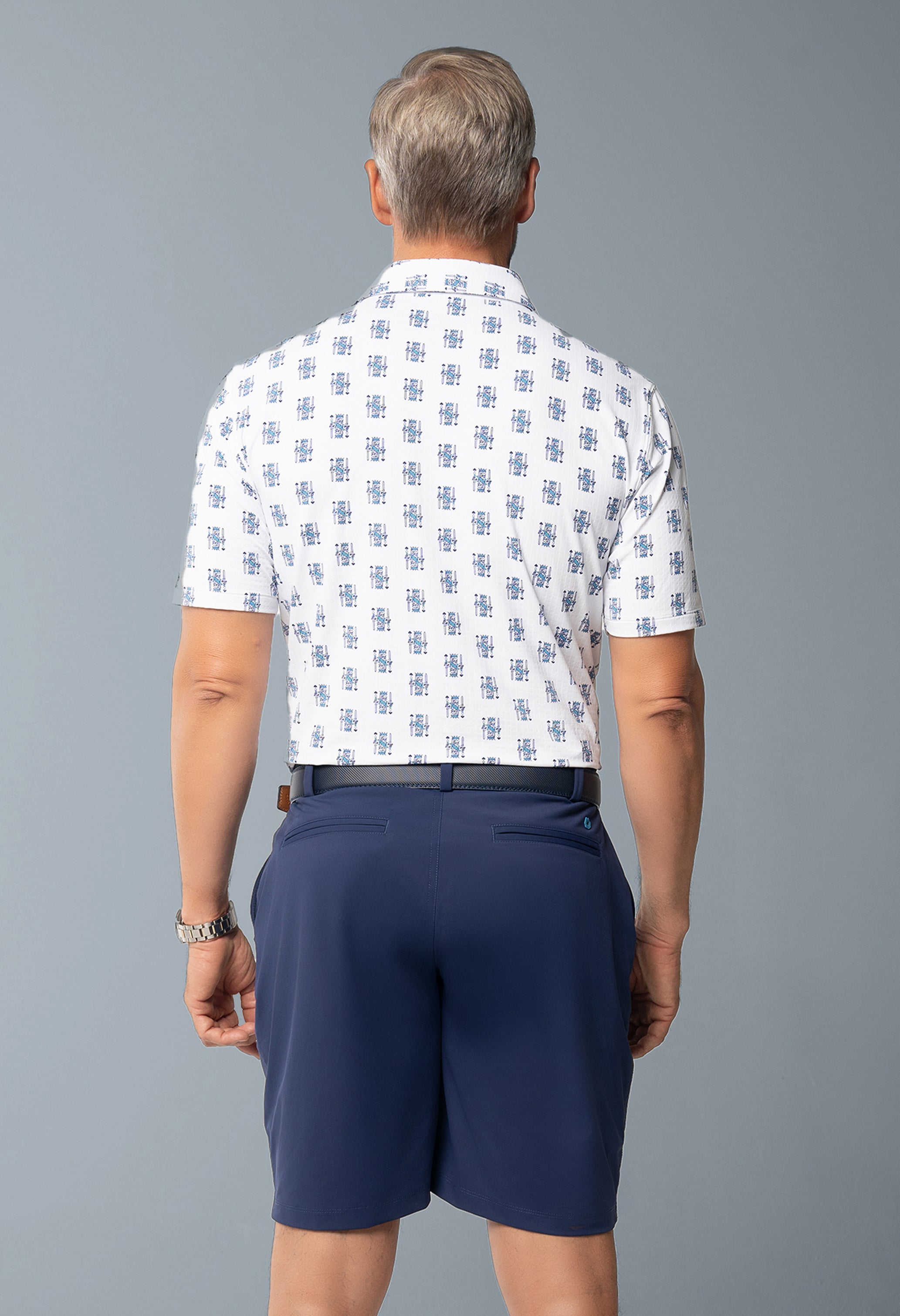 King of Spades Print Short Sleeve Polo – 94170 (Modern Fit)