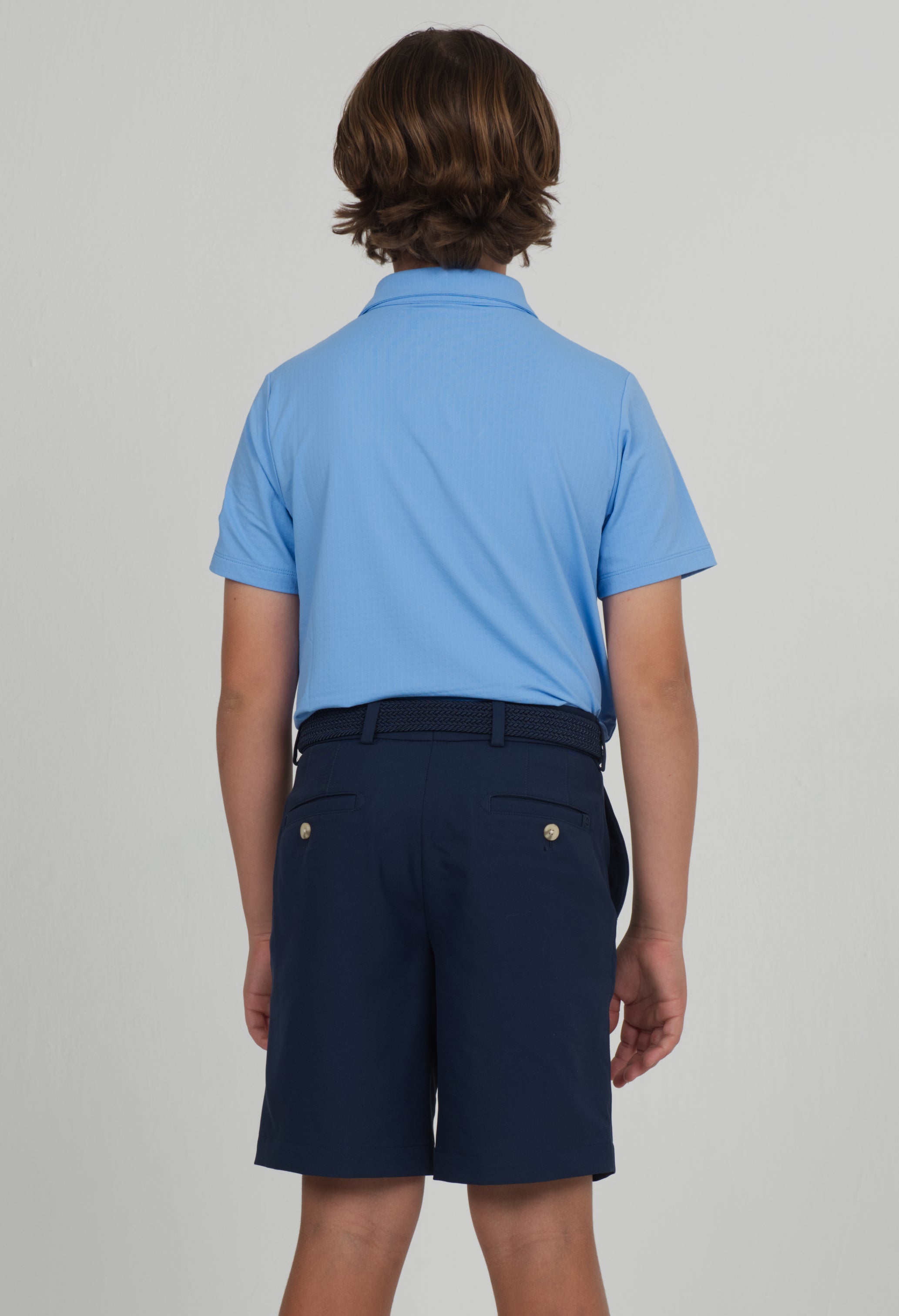 IBKÜL - Youth Solid Short Sleeve Polo - 94199B - Color: Peri