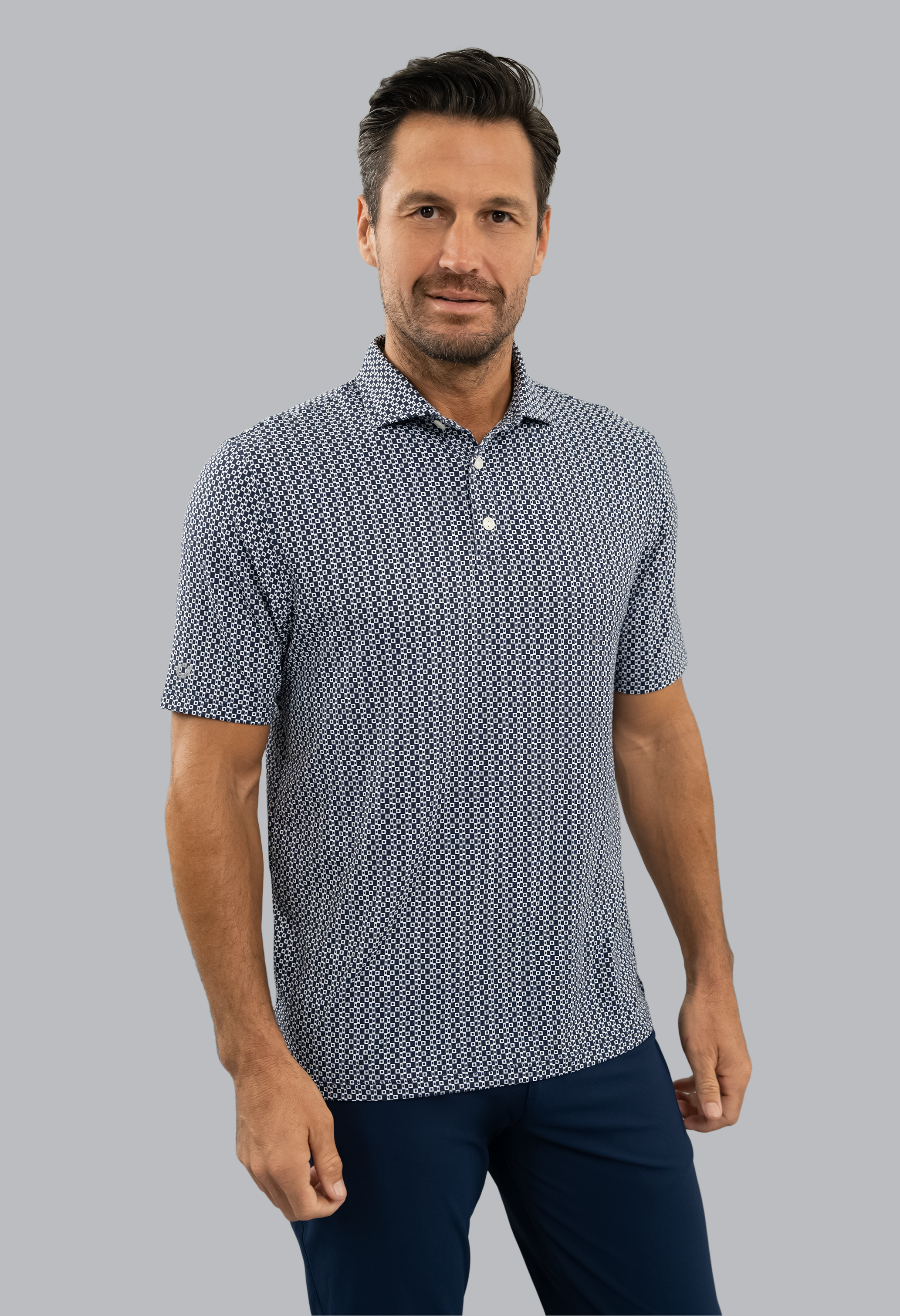 Cubes Short Sleeve Polo