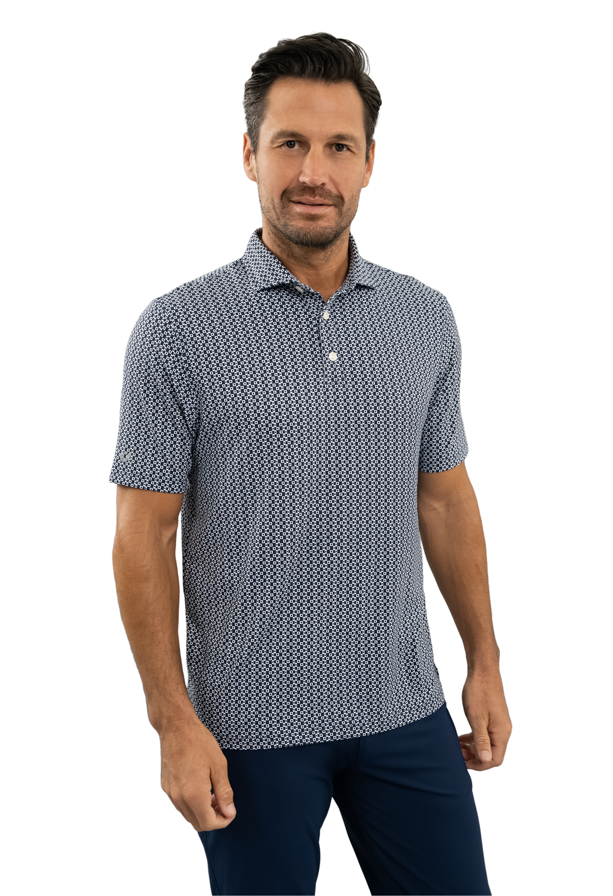 Cubes Short Sleeve Polo