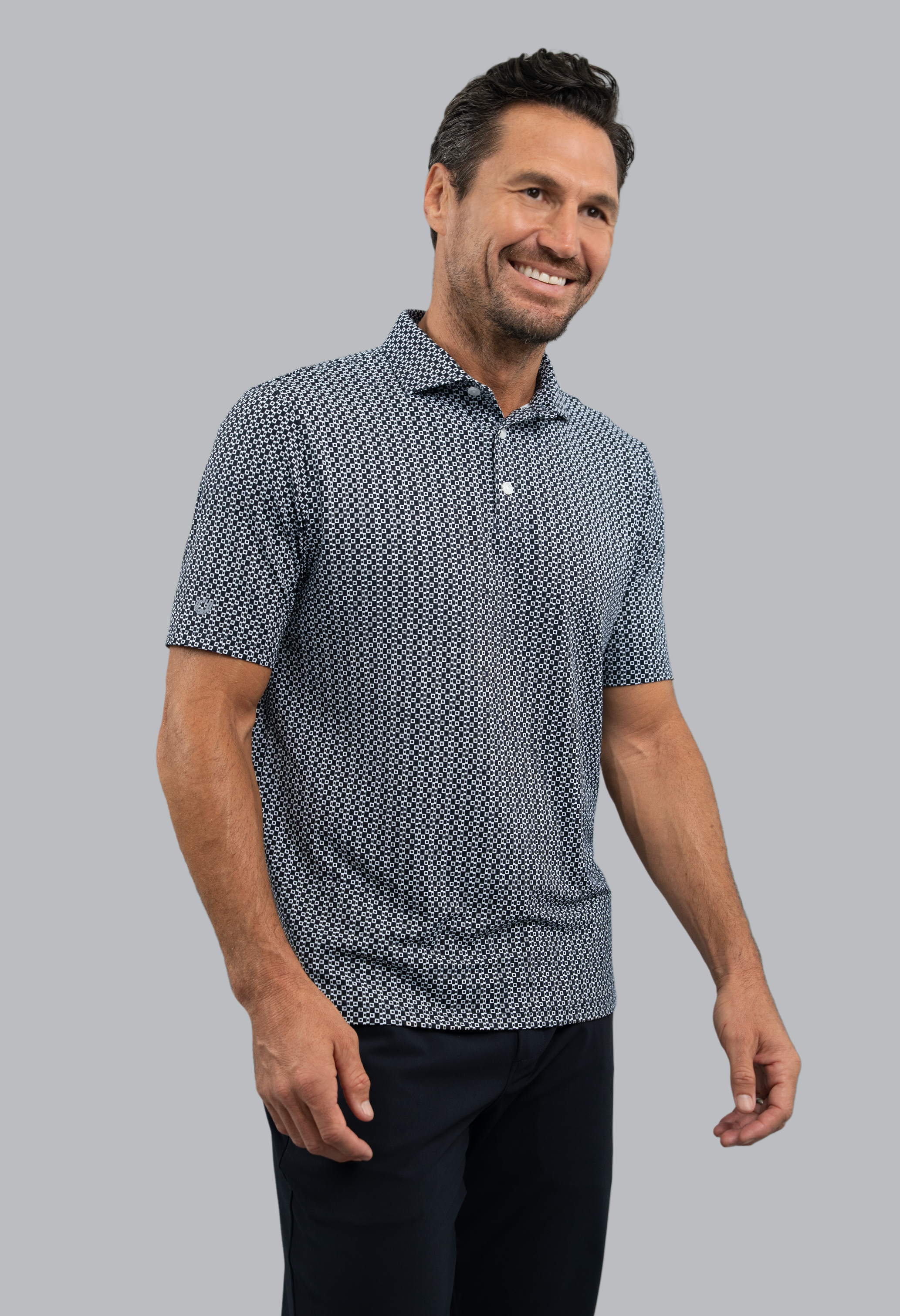 Cubes Short Sleeve Polo