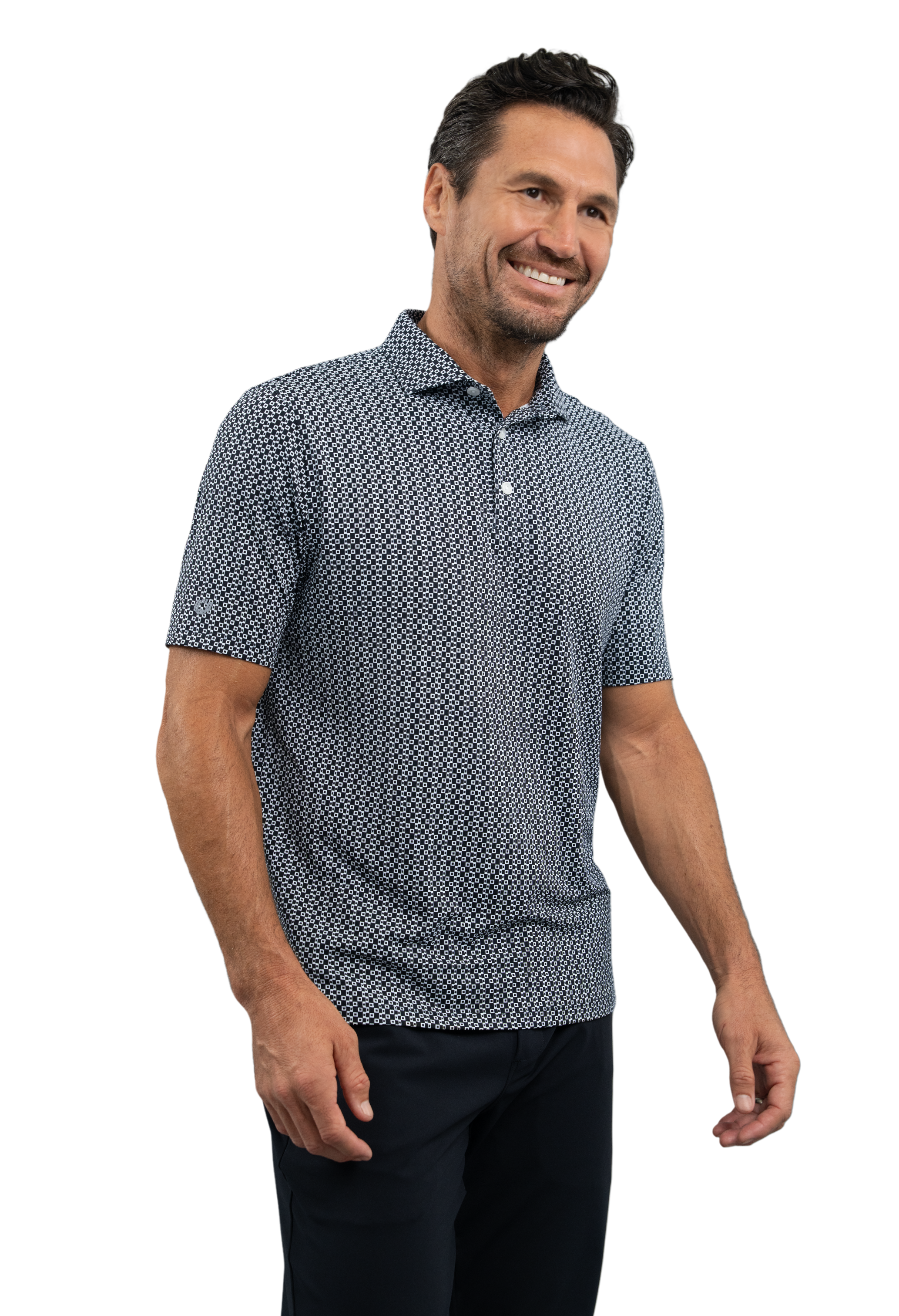 Cubes Short Sleeve Polo