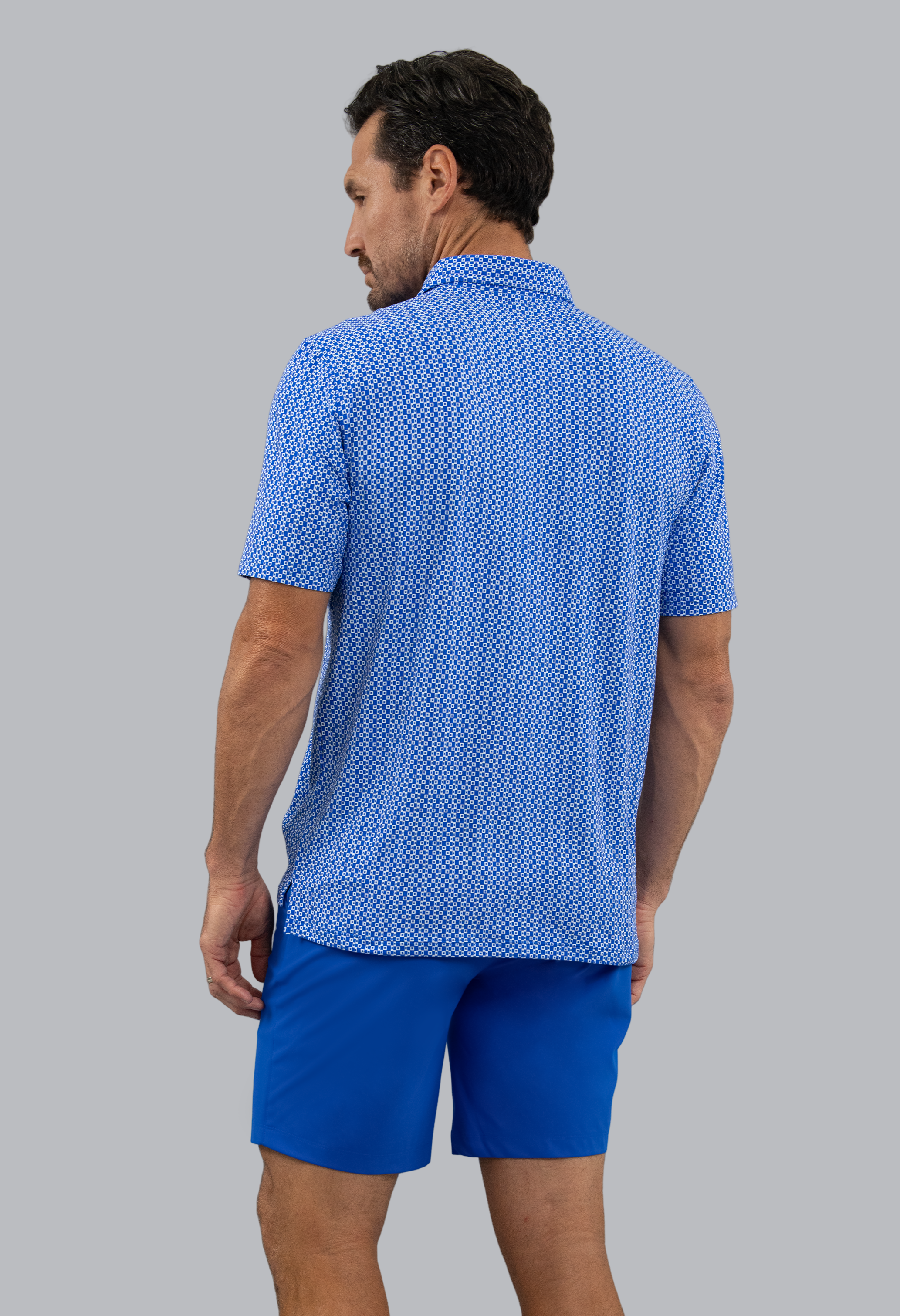 Cubes Short Sleeve Polo