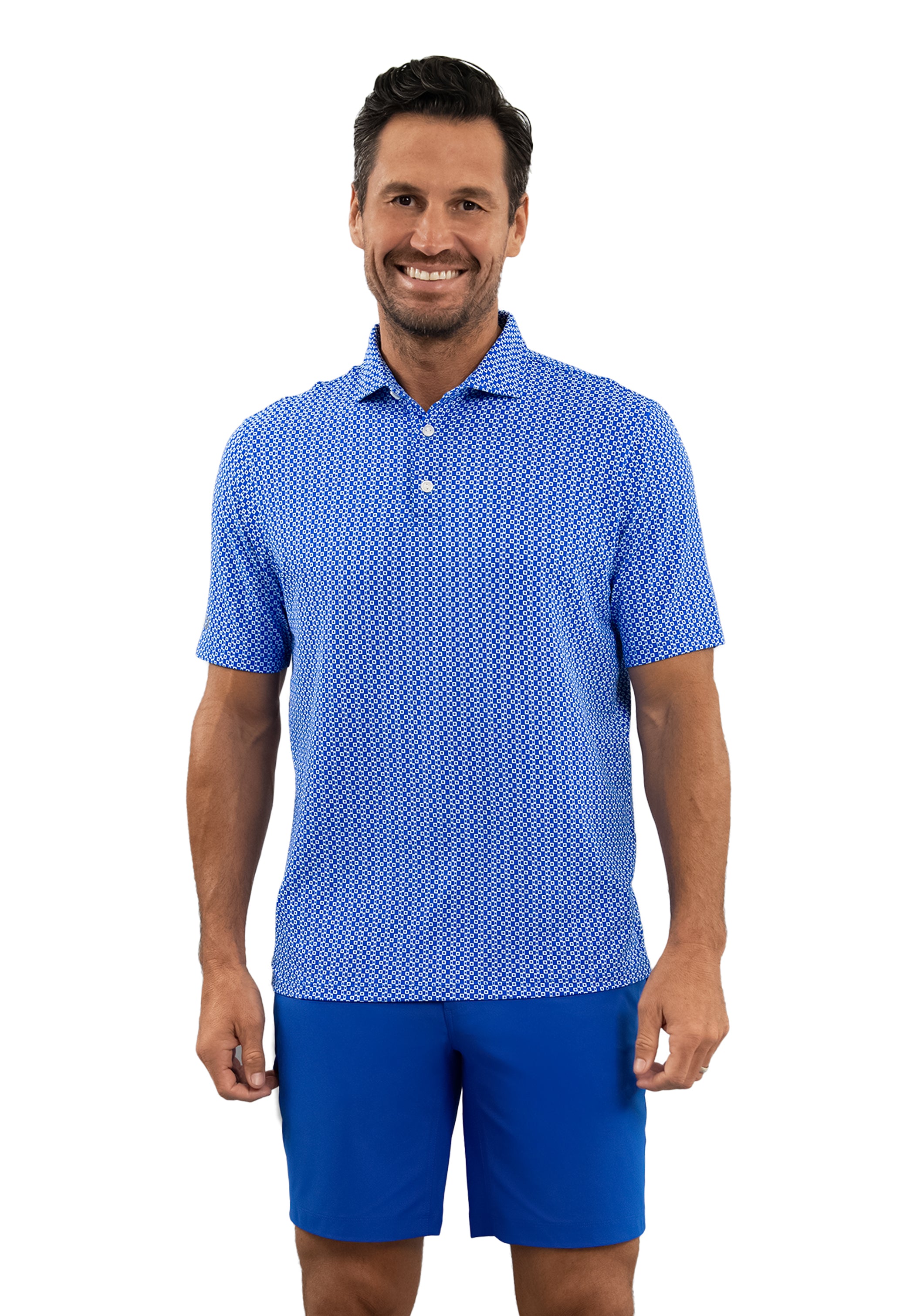 Cubes Short Sleeve Polo