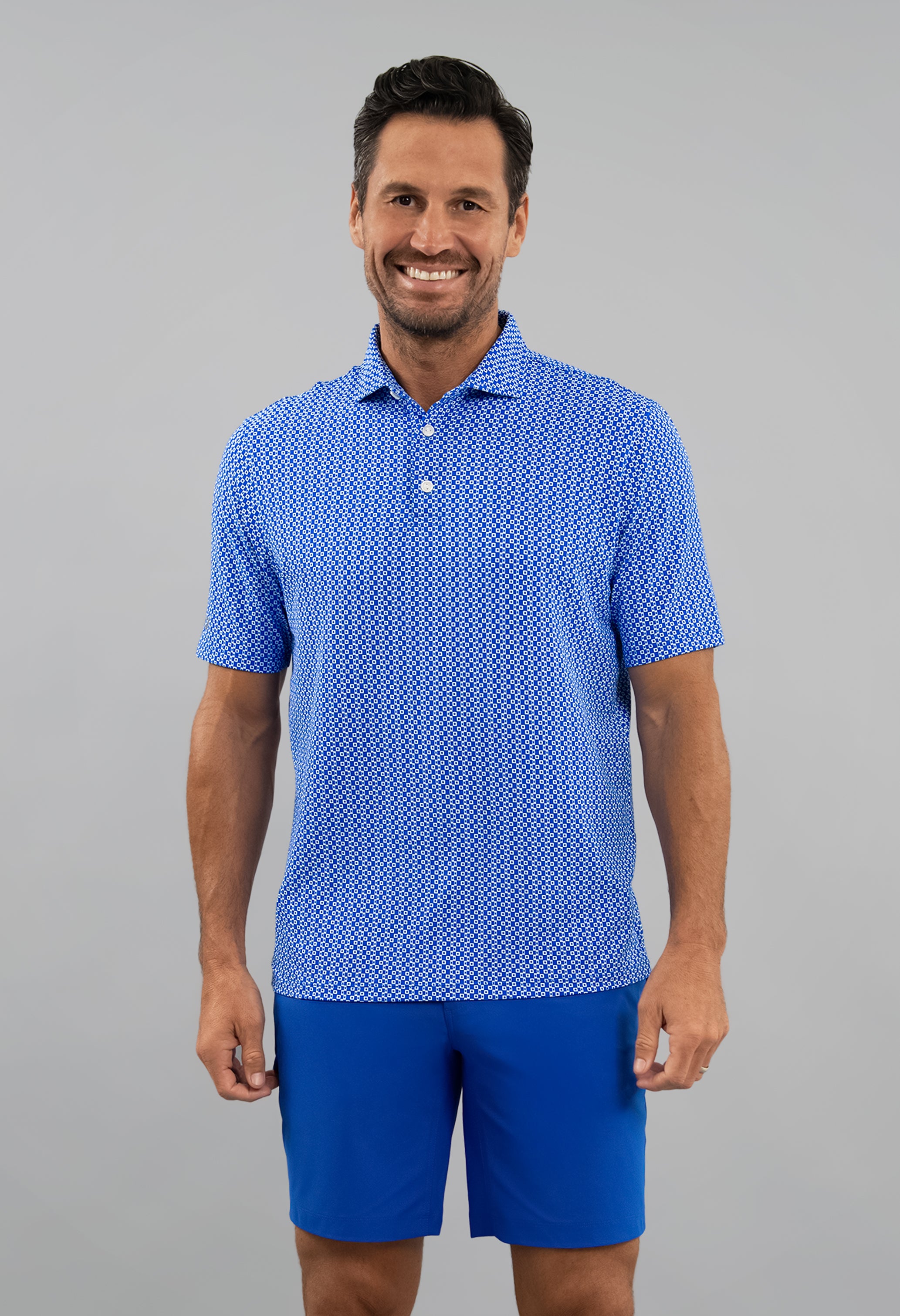 Cubes Short Sleeve Polo