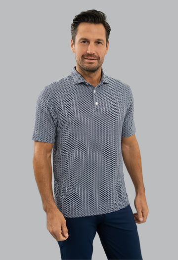 Cubes Short Sleeve Polo