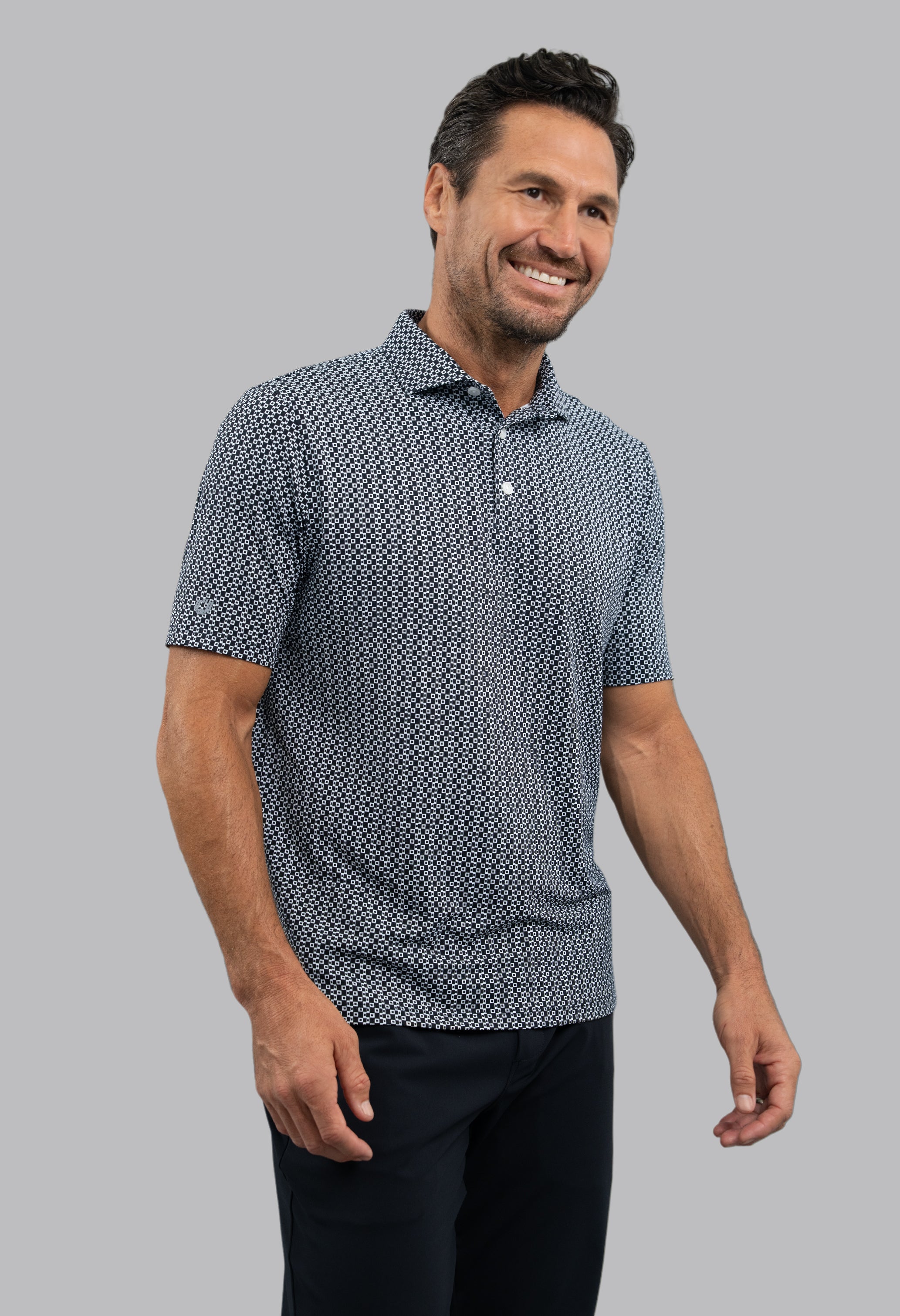 Cubes Short Sleeve Polo