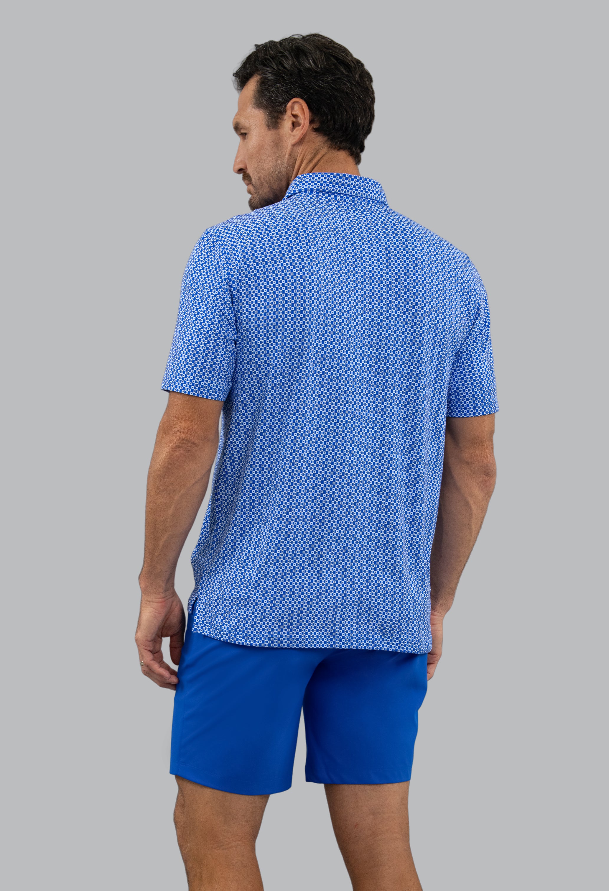 Cubes Short Sleeve Polo