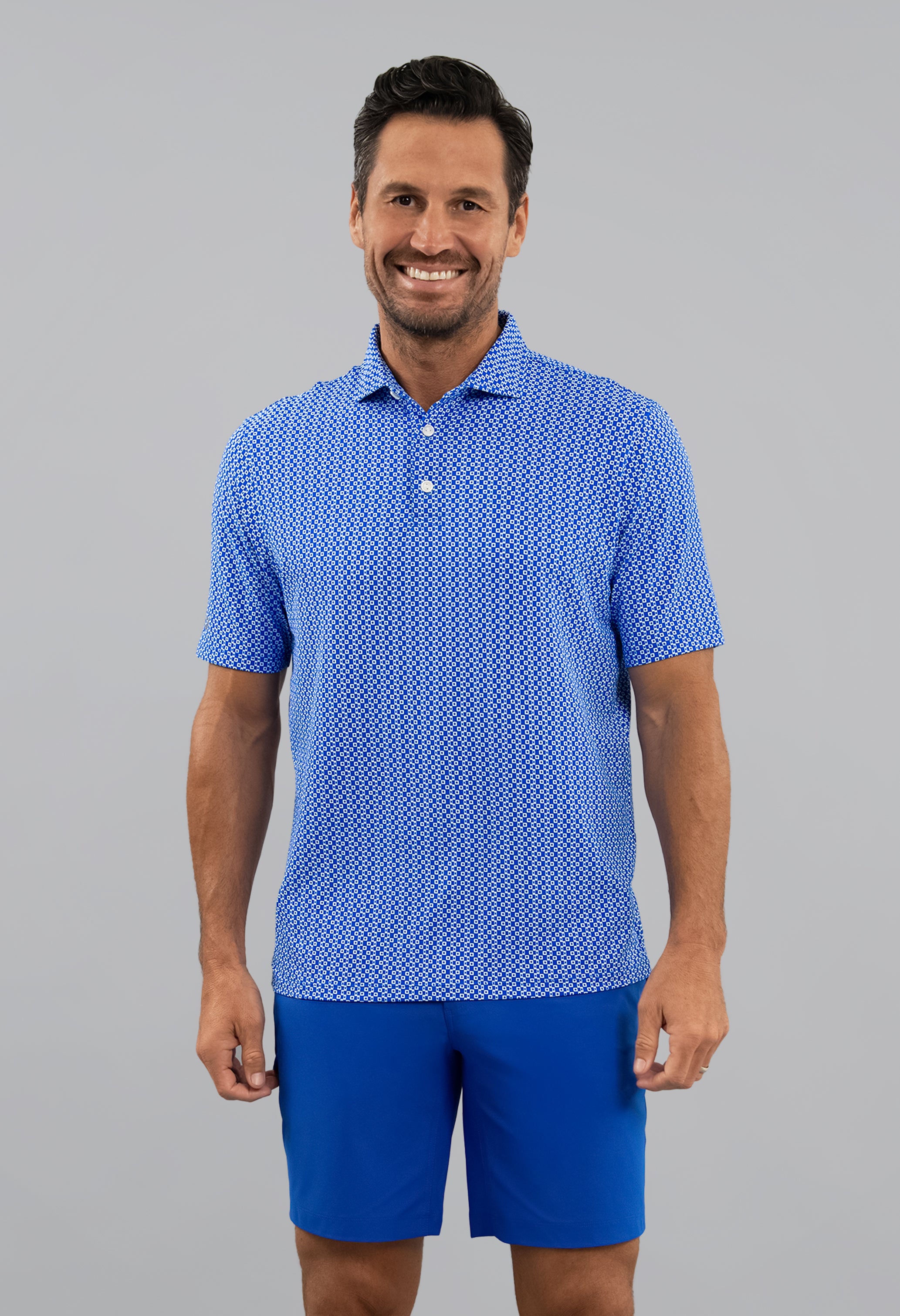 Cubes Short Sleeve Polo