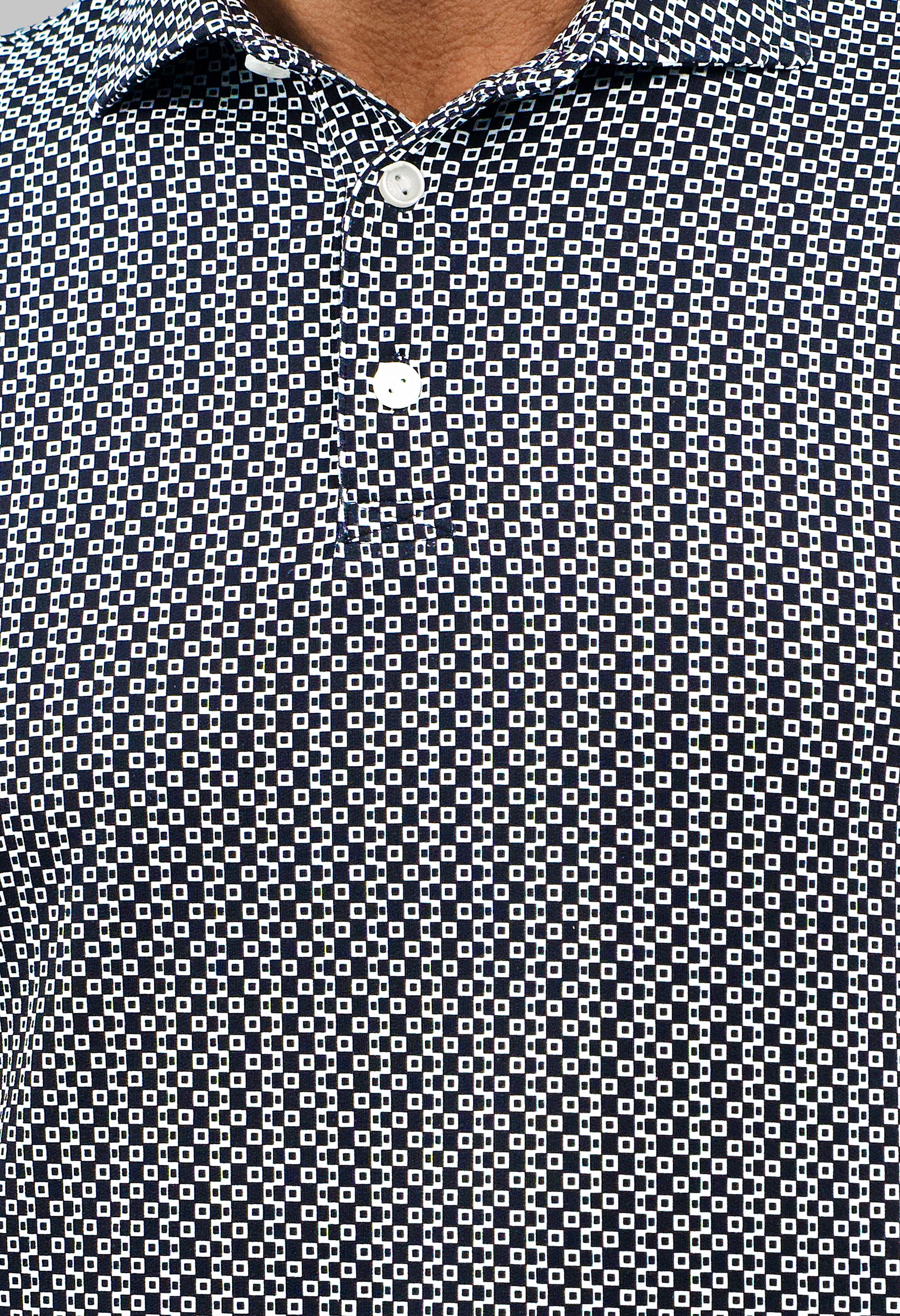 Cubes Short Sleeve Polo
