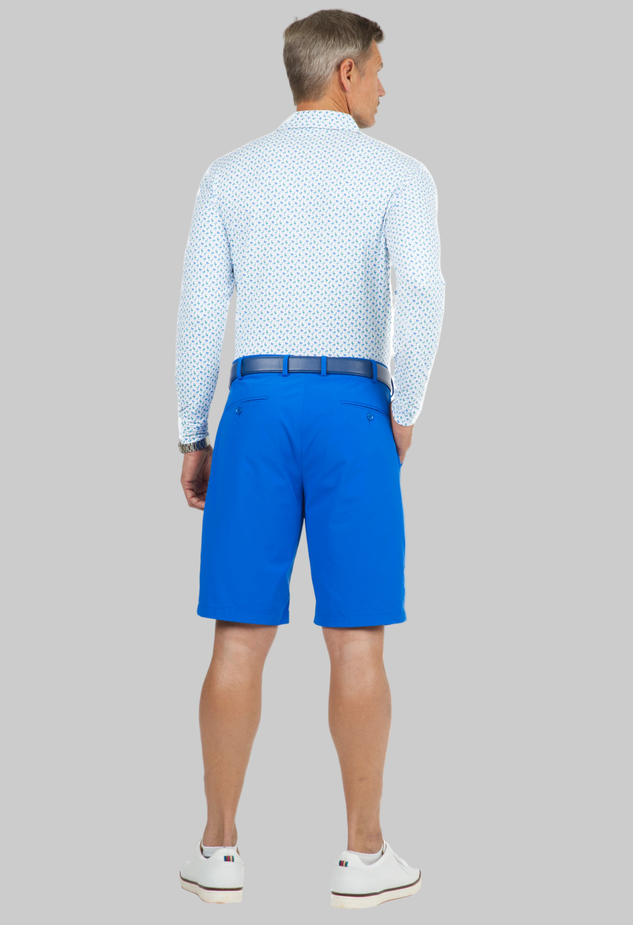 Flamingo's Print Long Sleeve Polo - 95146 (Modern Fit)