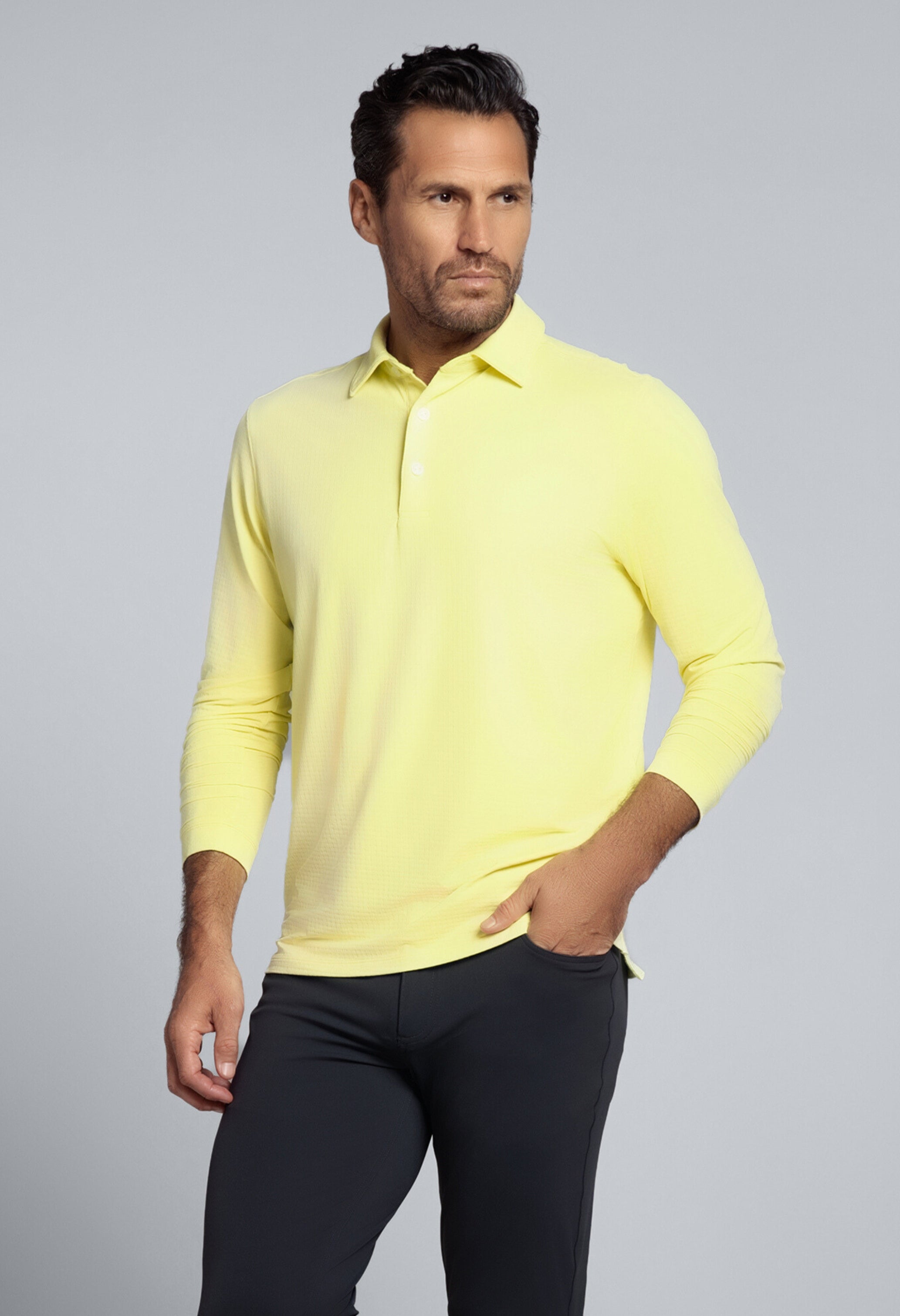 Long Sleeve Polo - 95199 (Modern Fit) | IBKÜL