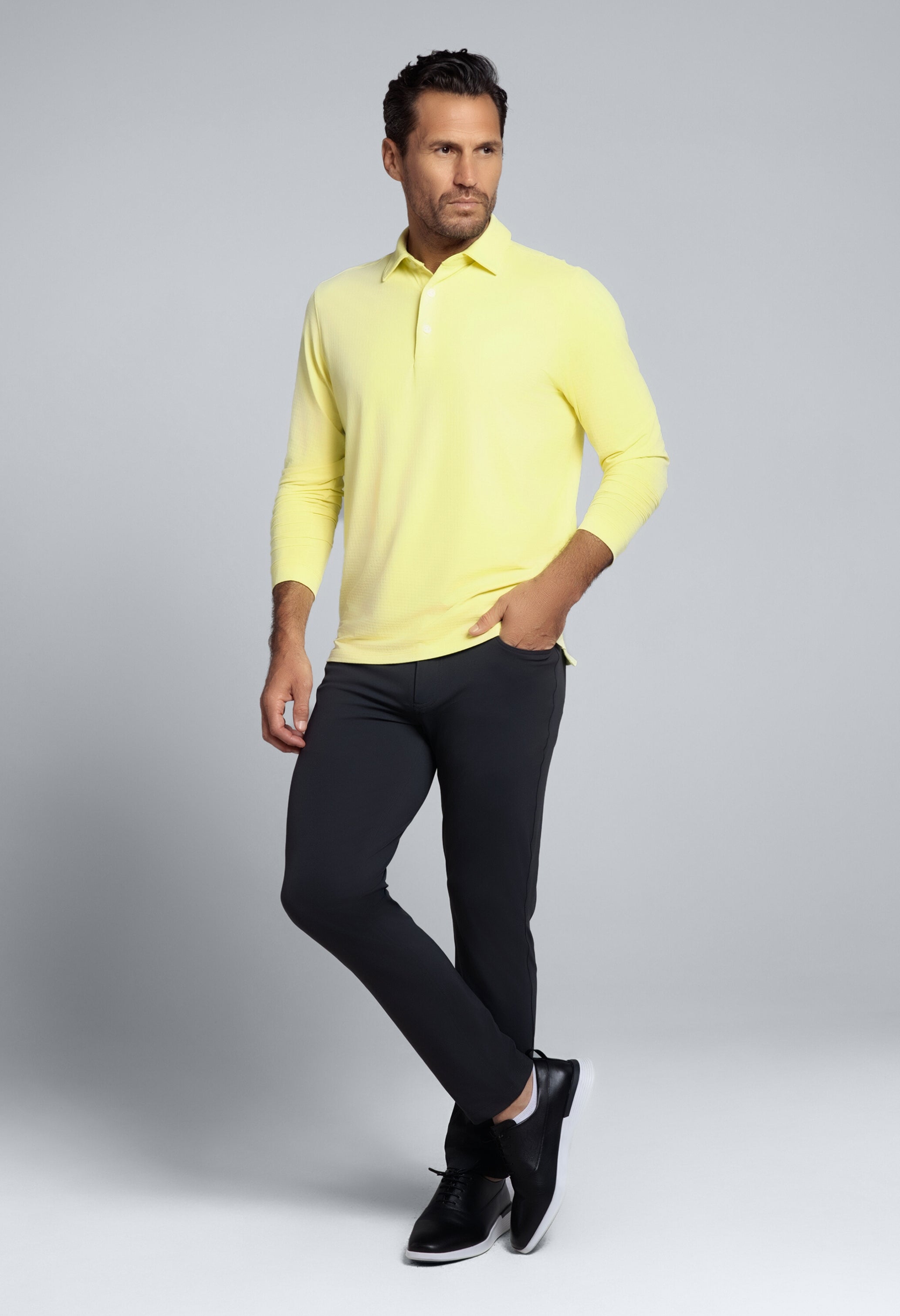 Long Sleeve Polo (Modern Fit)