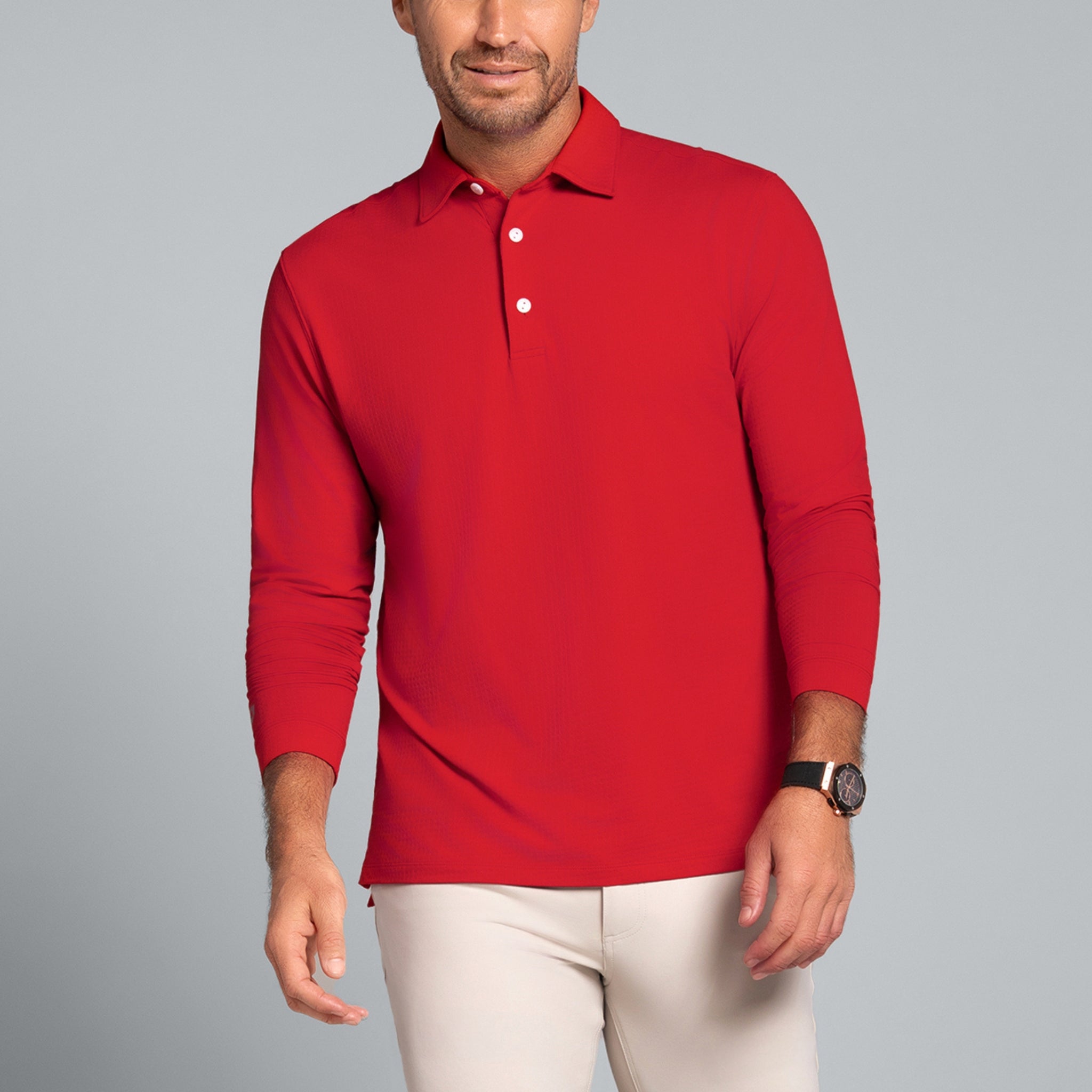 Long Sleeve Polo (Modern Fit)