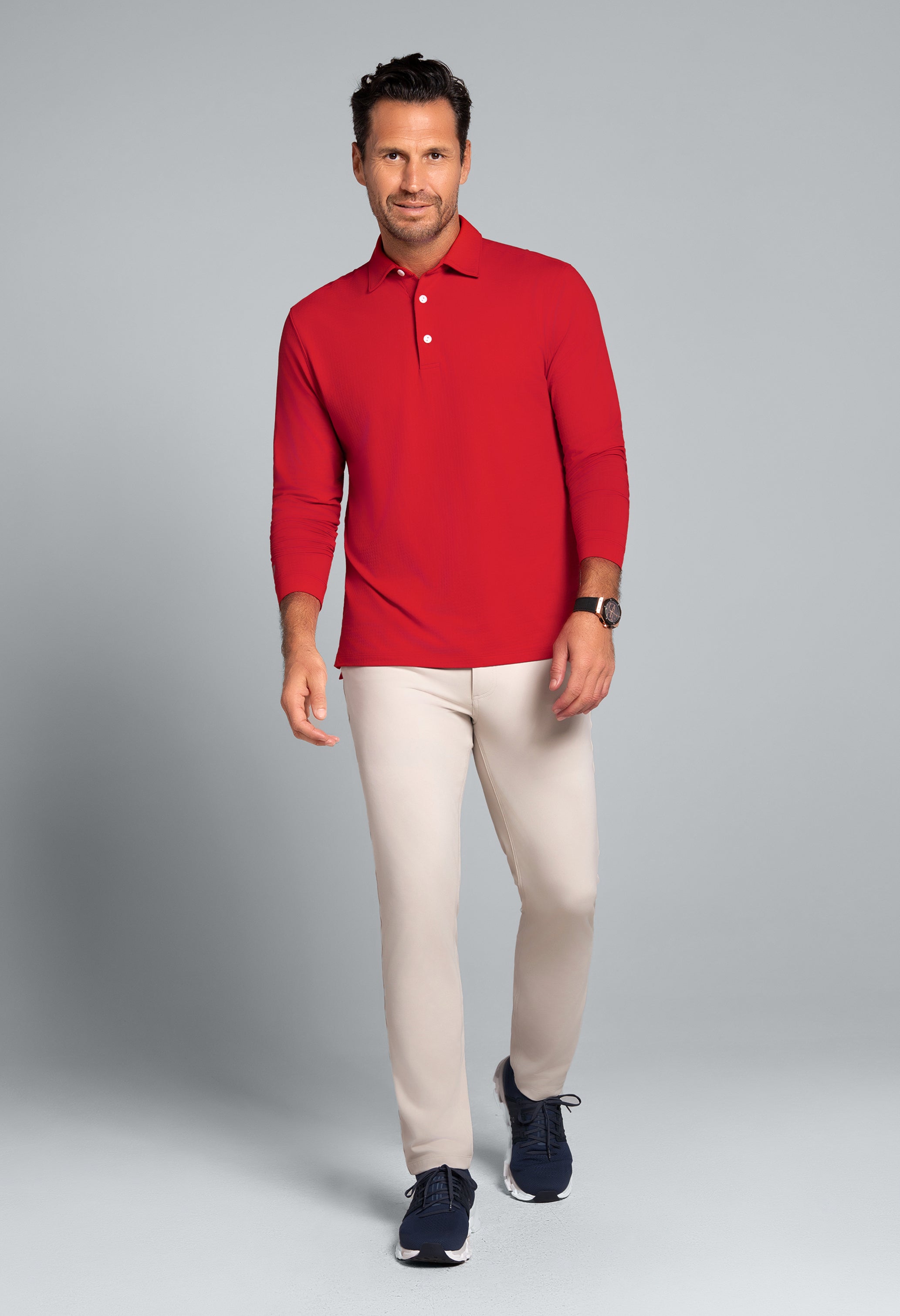 Long Sleeve Polo (Modern Fit)