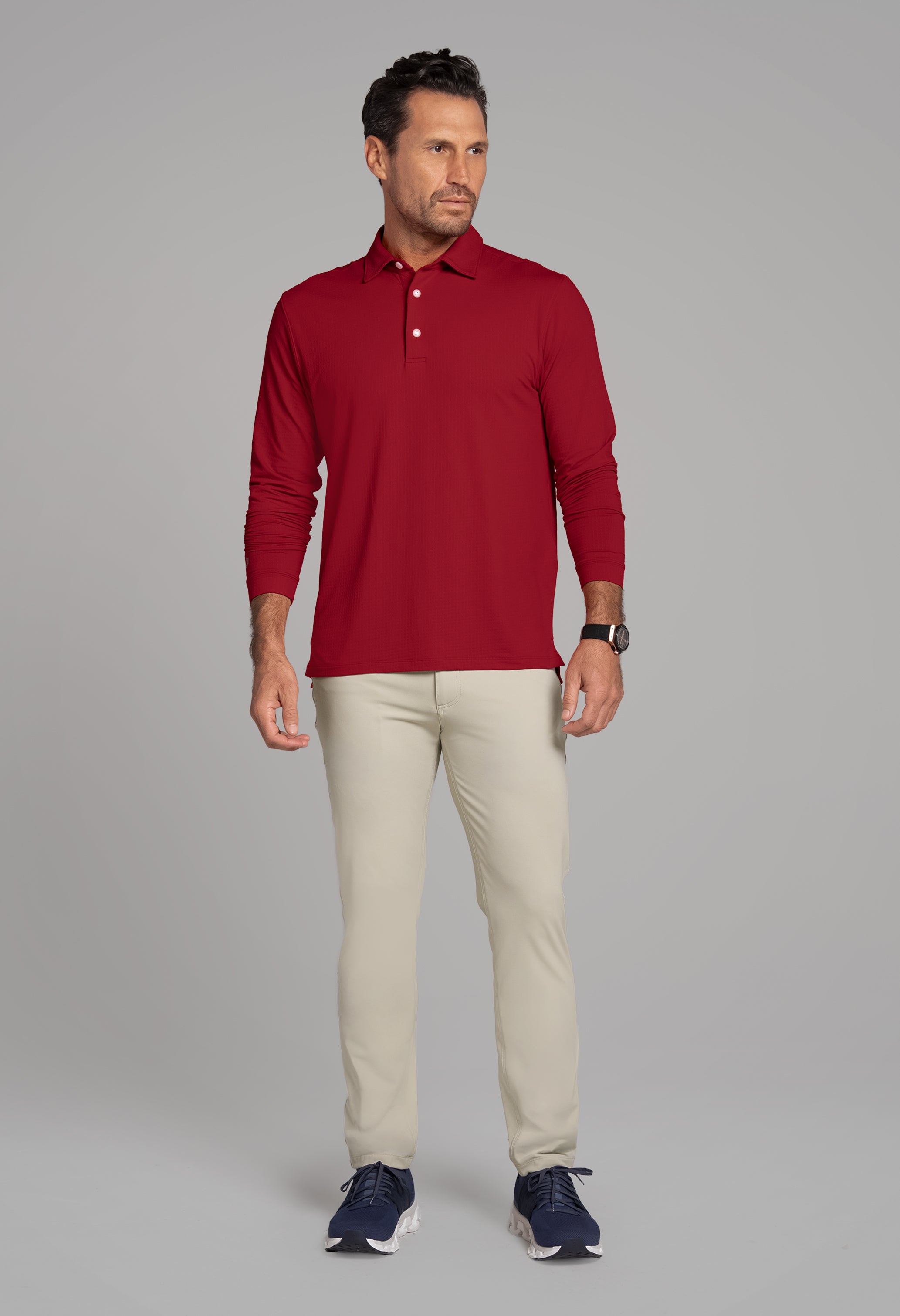 Long Sleeve Polo (Modern Fit)