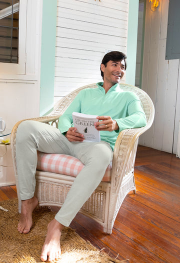 Men's IBKomfortable Zip Mock Pullover