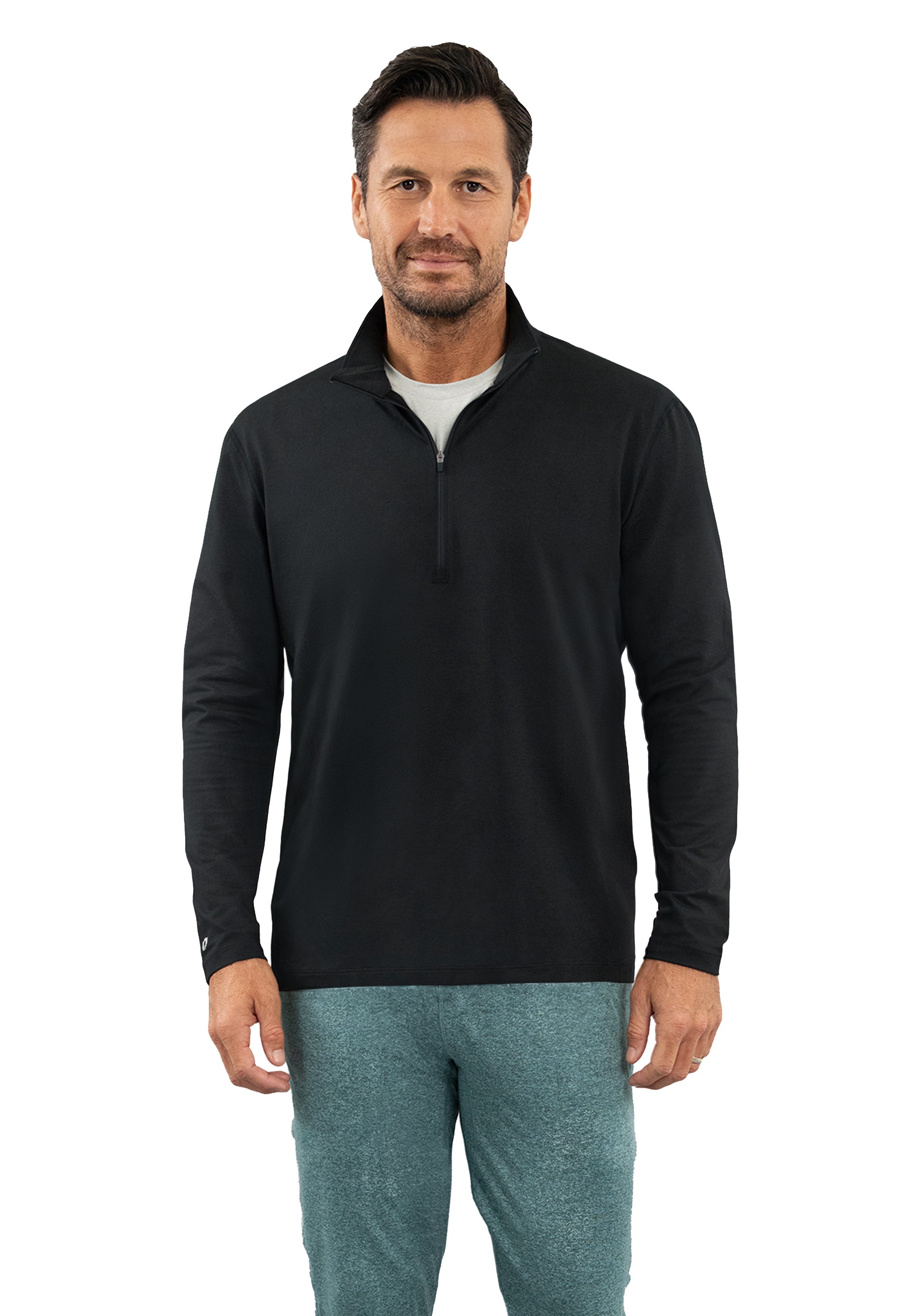 Men's IBKomfortable Zip Mock Pullover