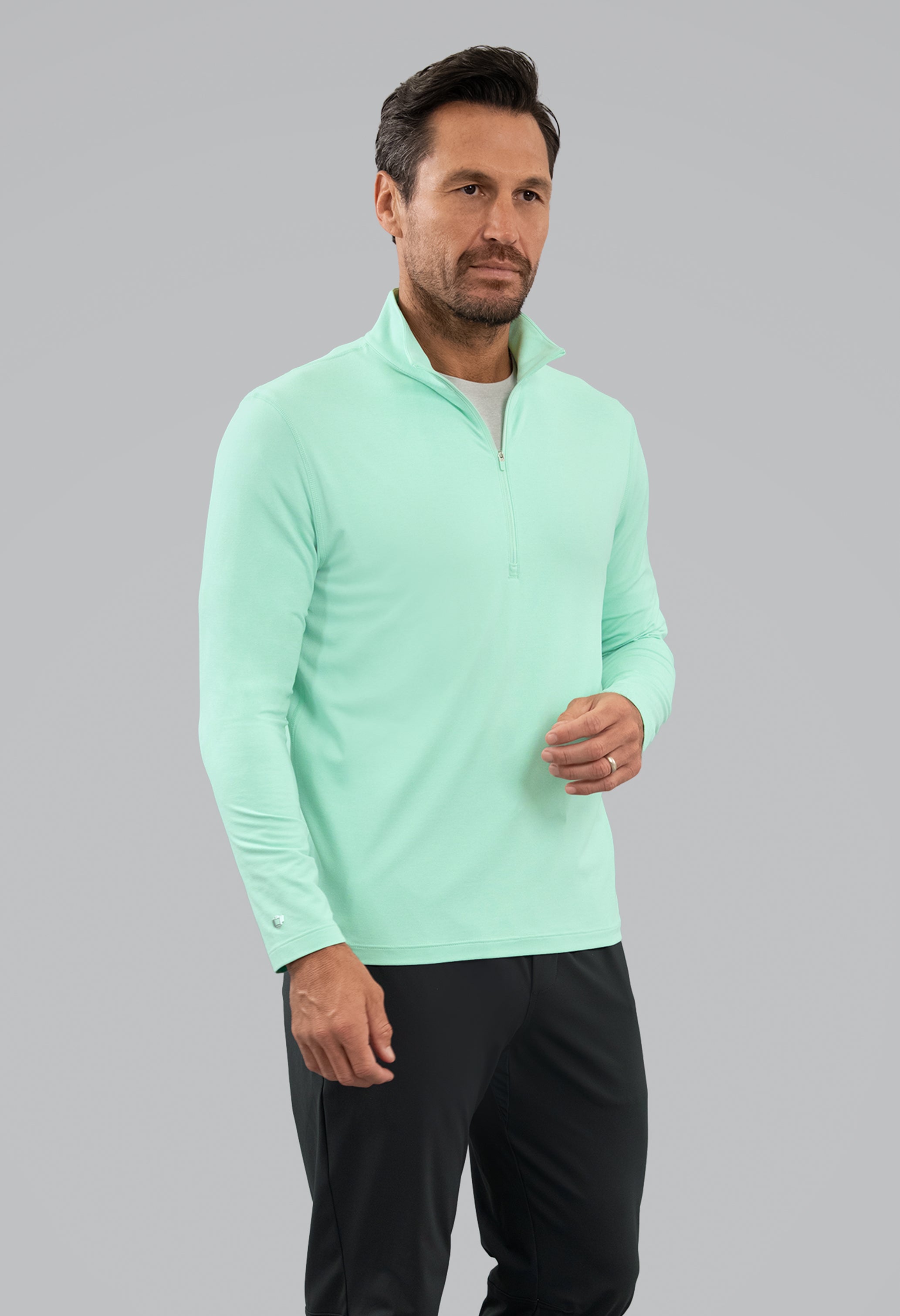 Men's IBKomfortable Zip Mock Pullover