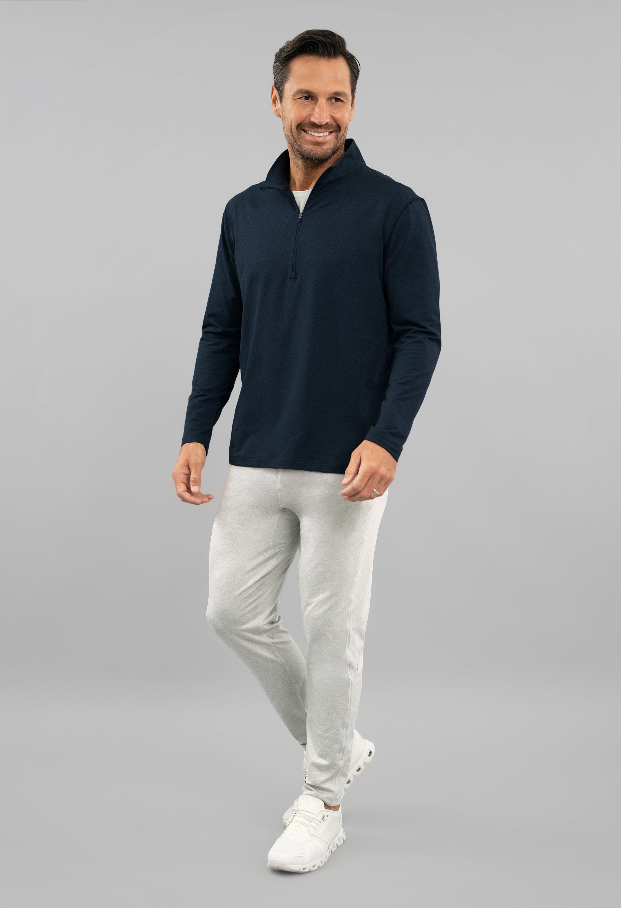 Men's IBKomfortable Zip Mock Pullover