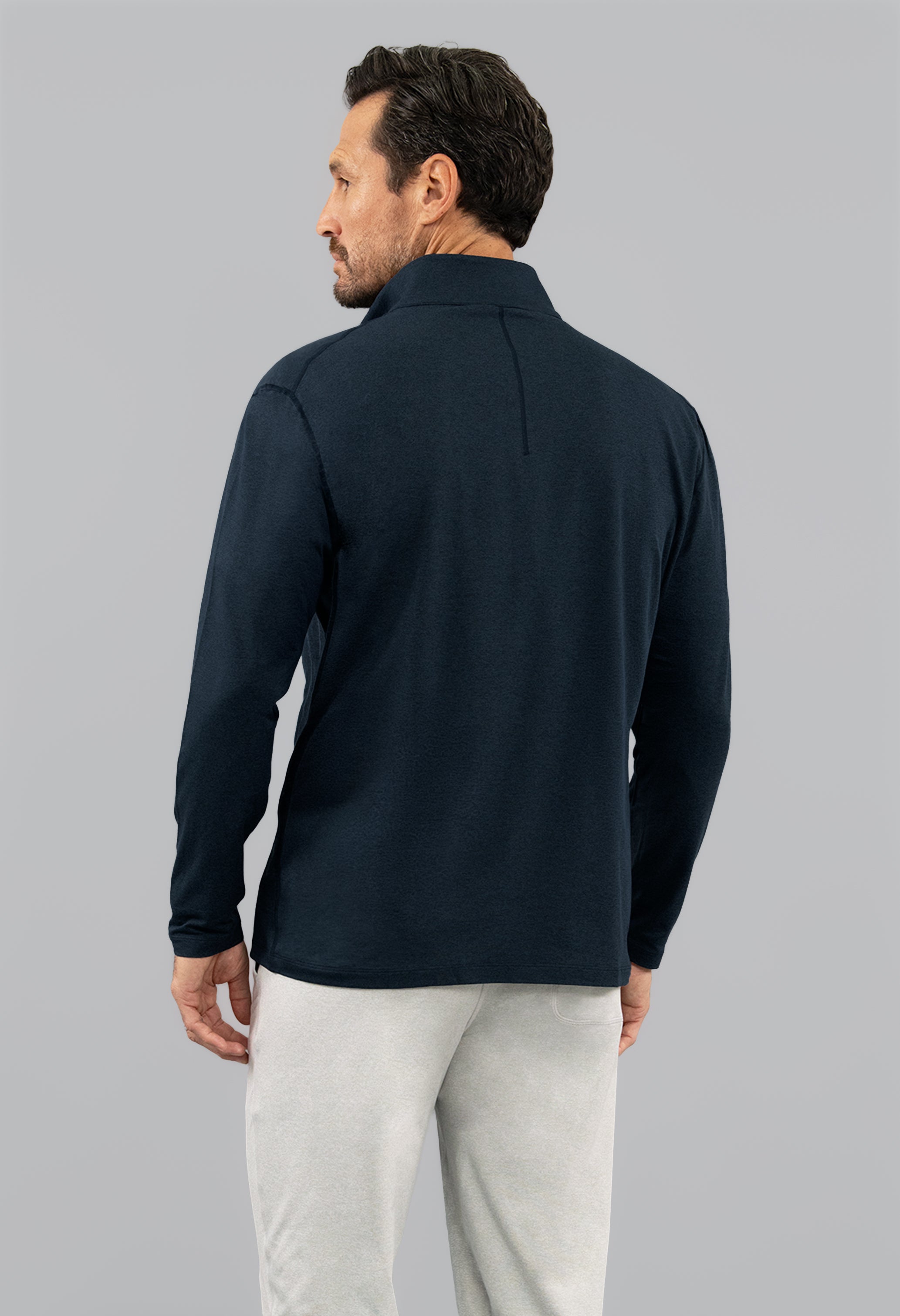 Men's IBKomfortable Zip Mock Pullover