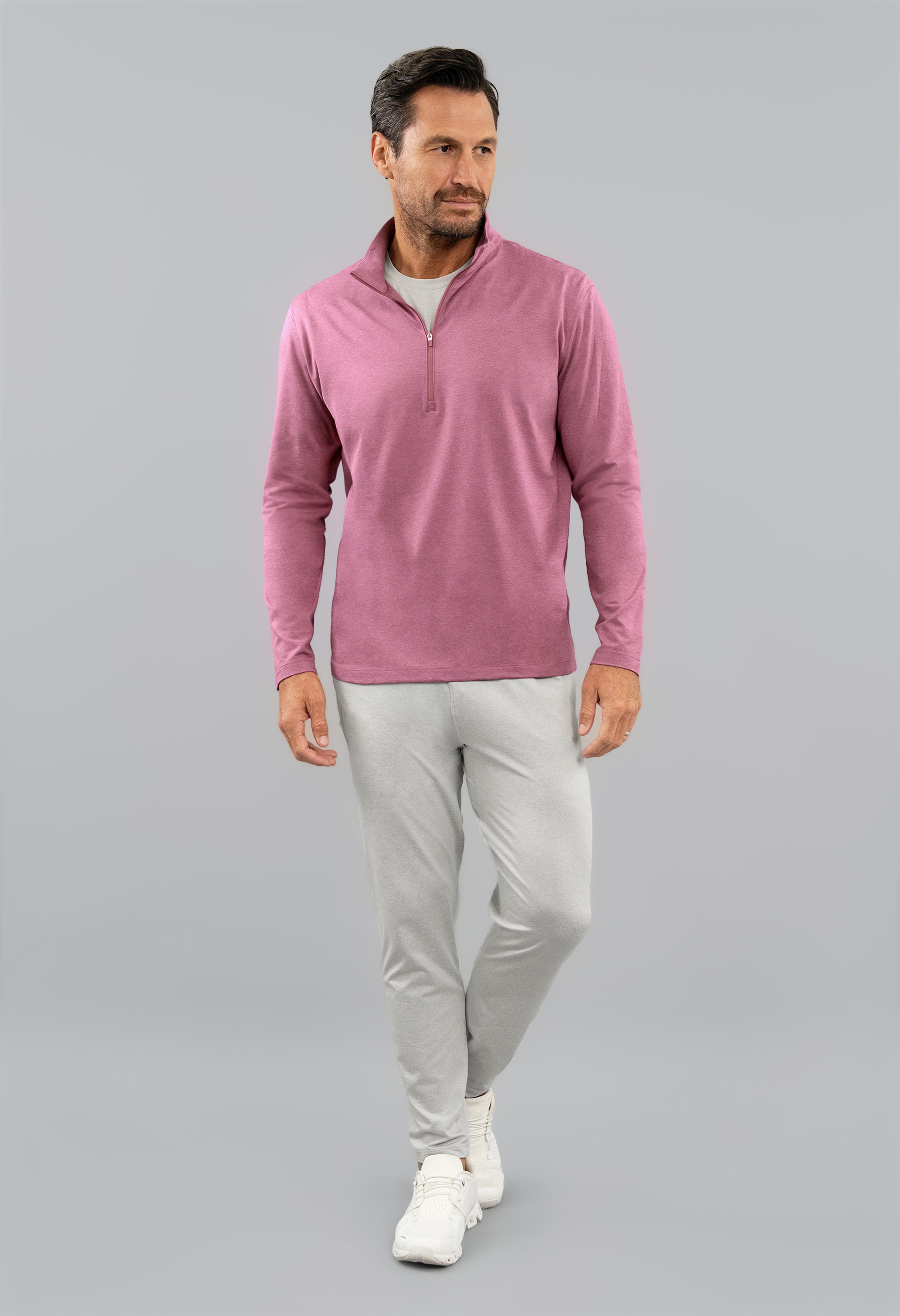 Men's IBKomfortable Zip Mock Pullover
