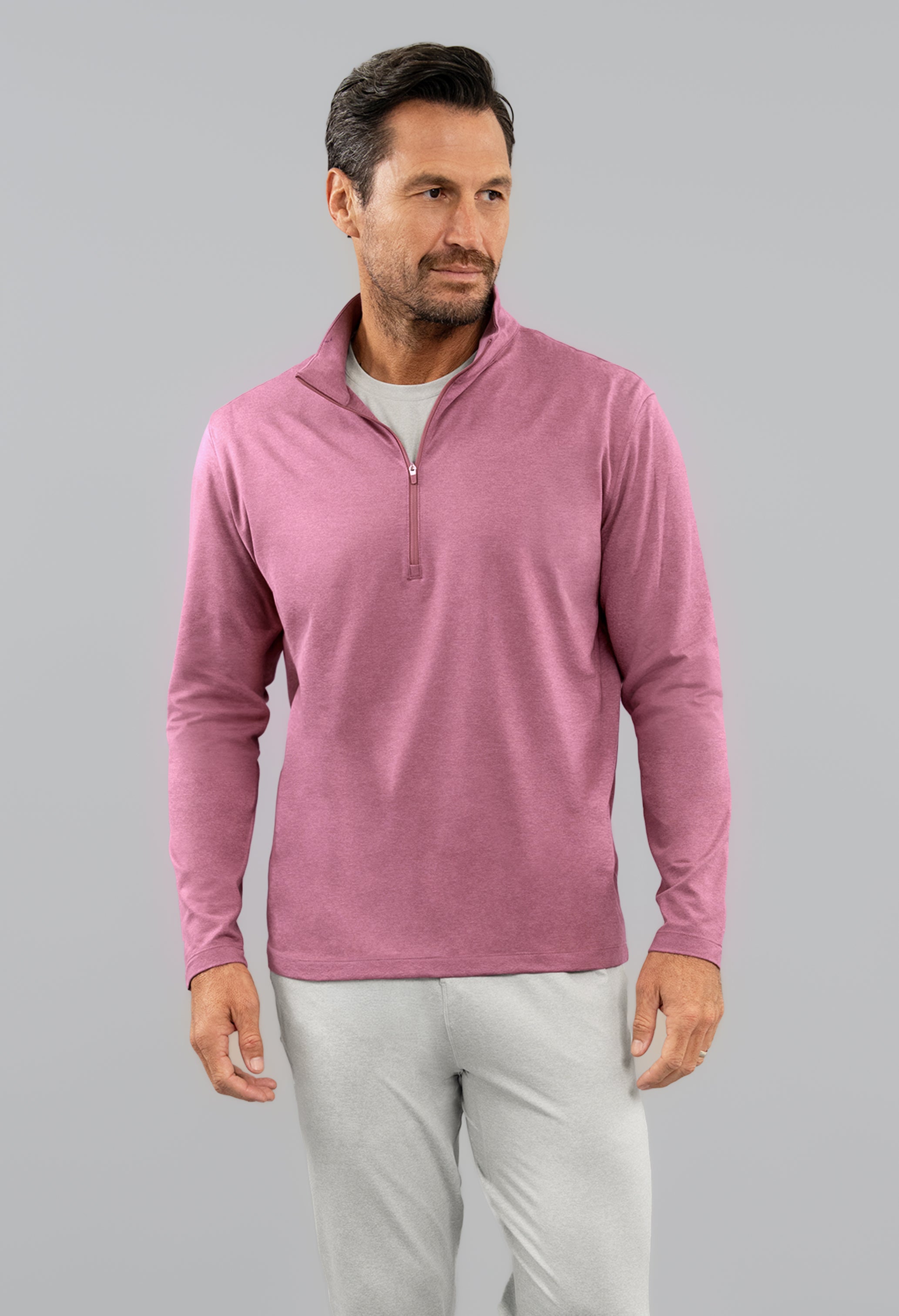 Men's IBKomfortable Zip Mock Pullover