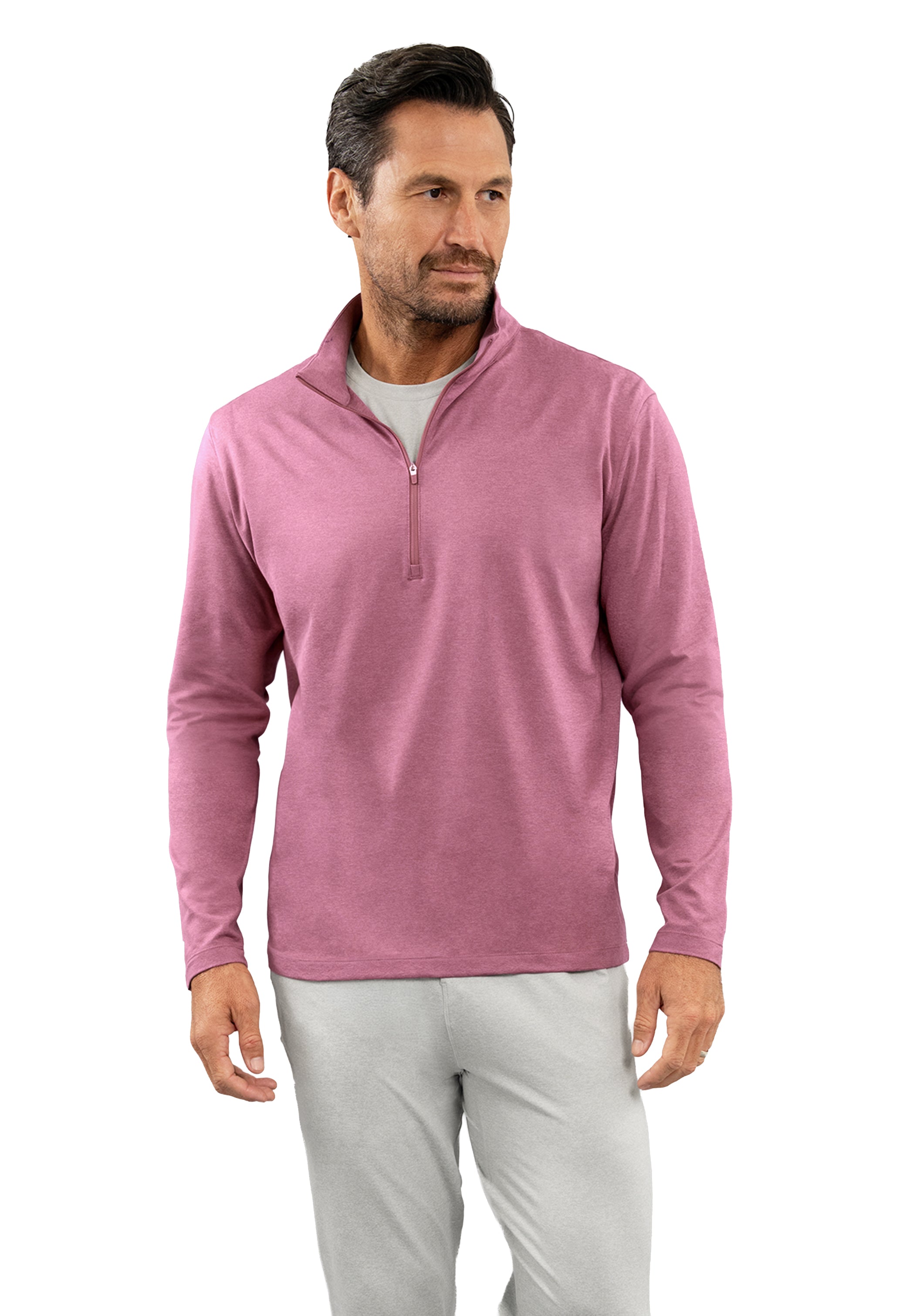 Men's IBKomfortable Zip Mock Pullover