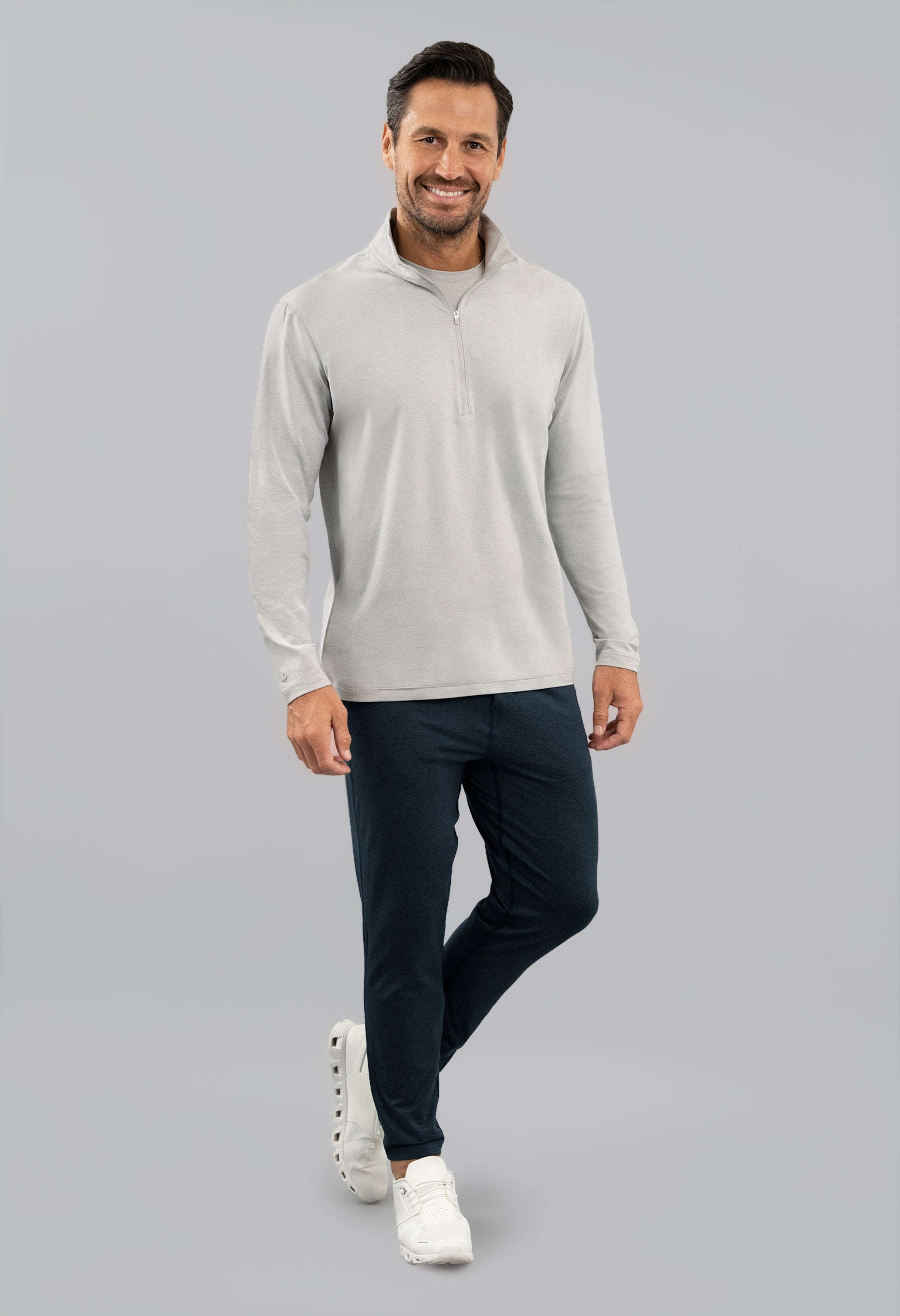 Men's IBKomfortable Zip Mock Pullover