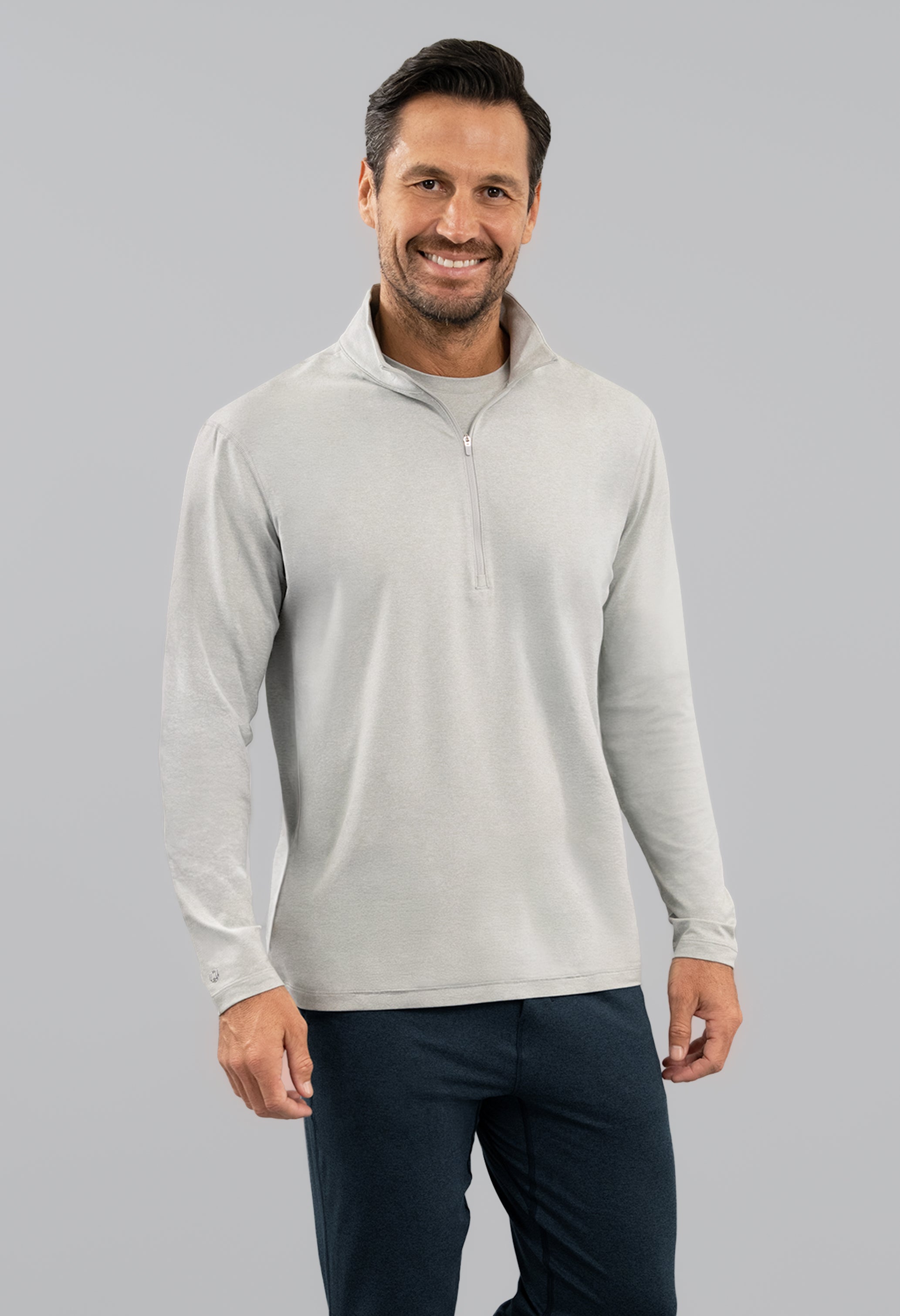 Men's IBKomfortable Zip Mock Pullover