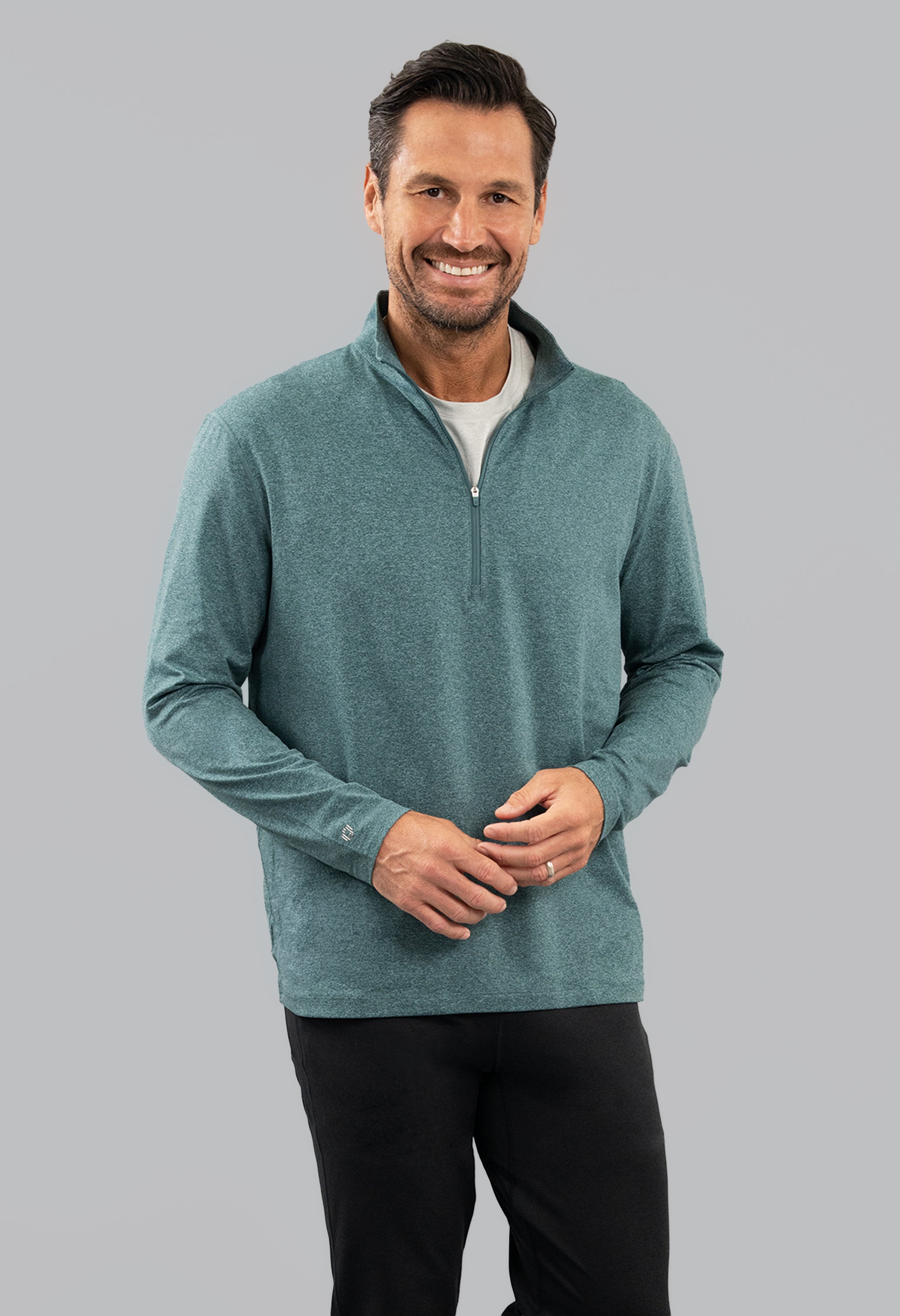 Men's IBKomfortable Zip Mock Pullover
