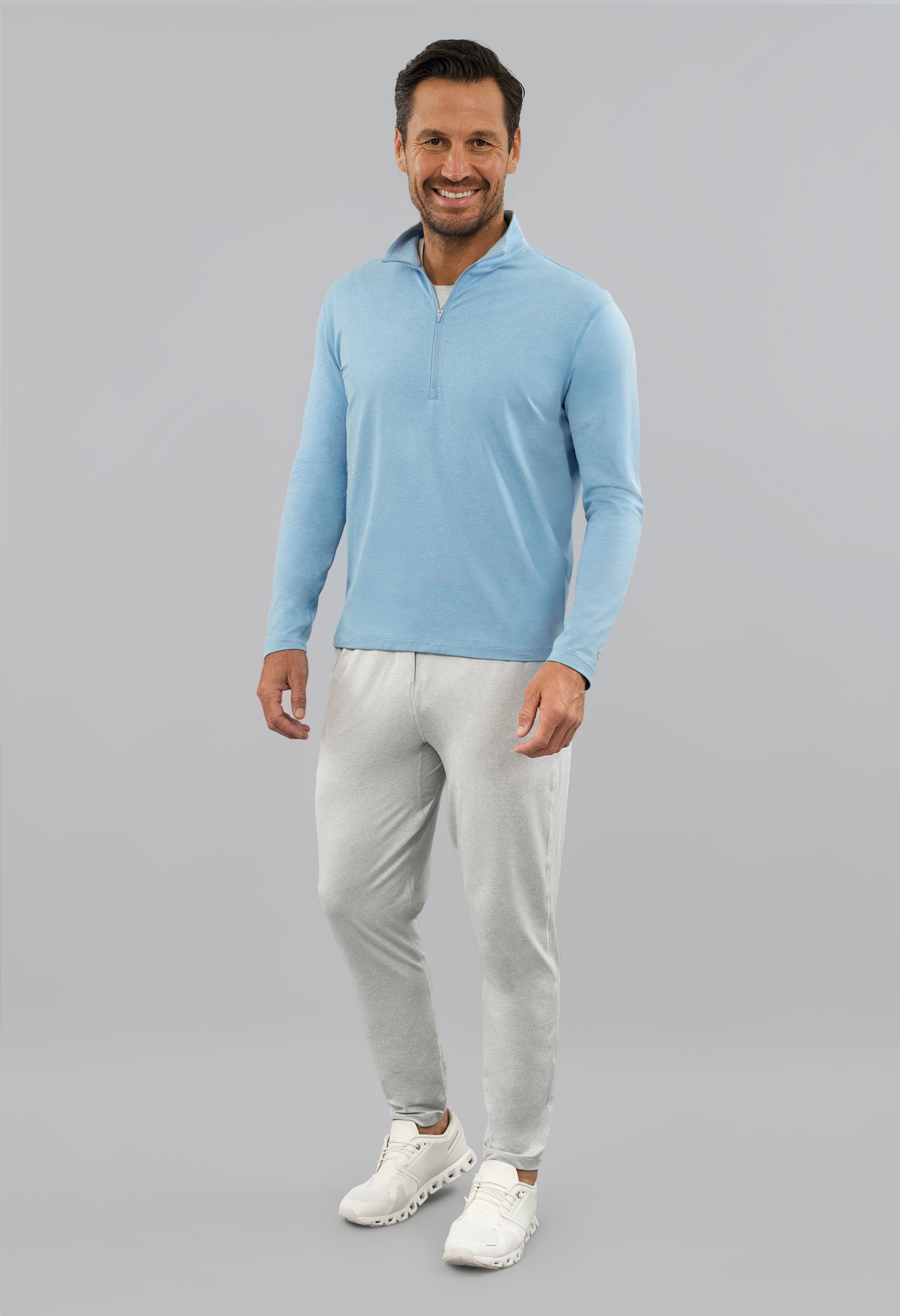 Men's IBKomfortable Zip Mock Pullover