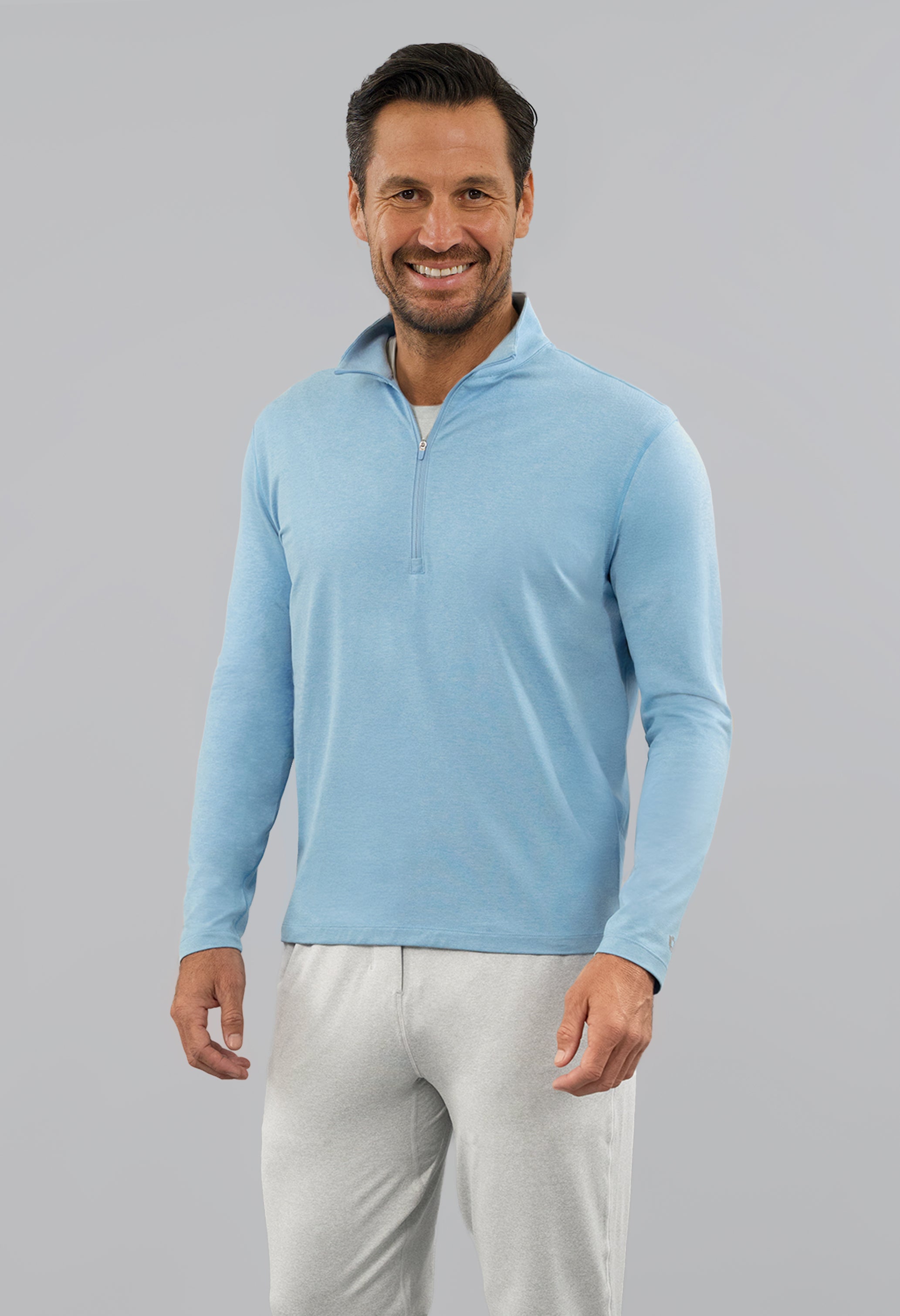 Men's IBKomfortable Zip Mock Pullover