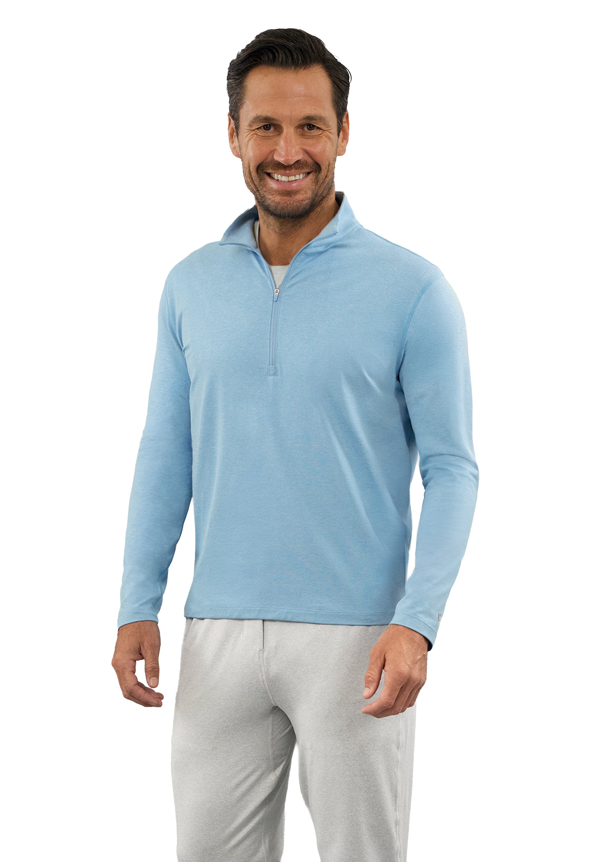 Men's IBKomfortable Zip Mock Pullover