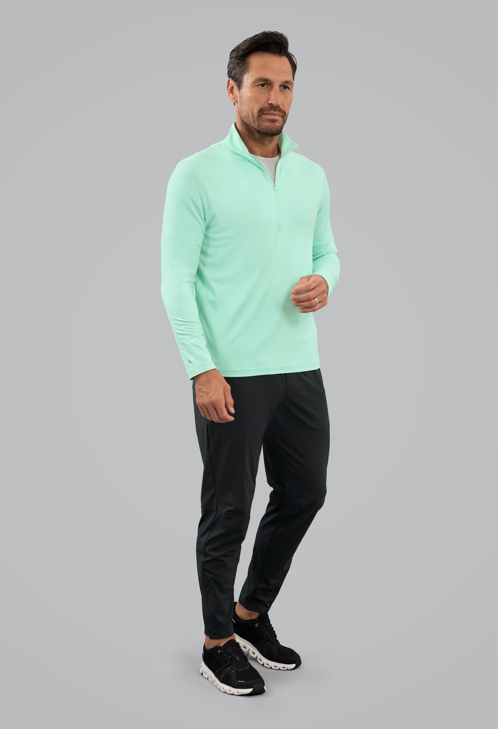 Men's IBKomfortable Zip Mock Pullover