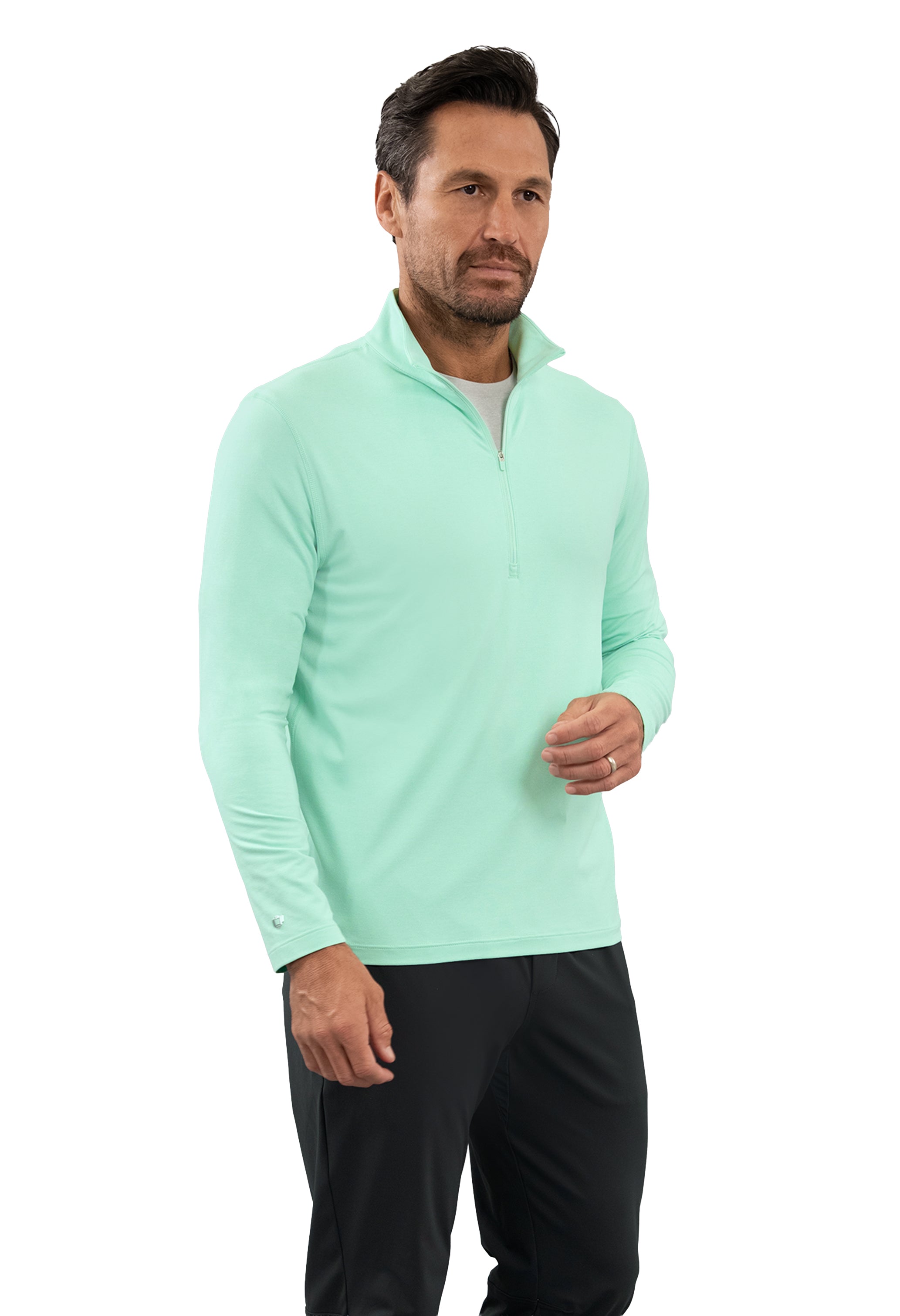 Men's IBKomfortable Zip Mock Pullover