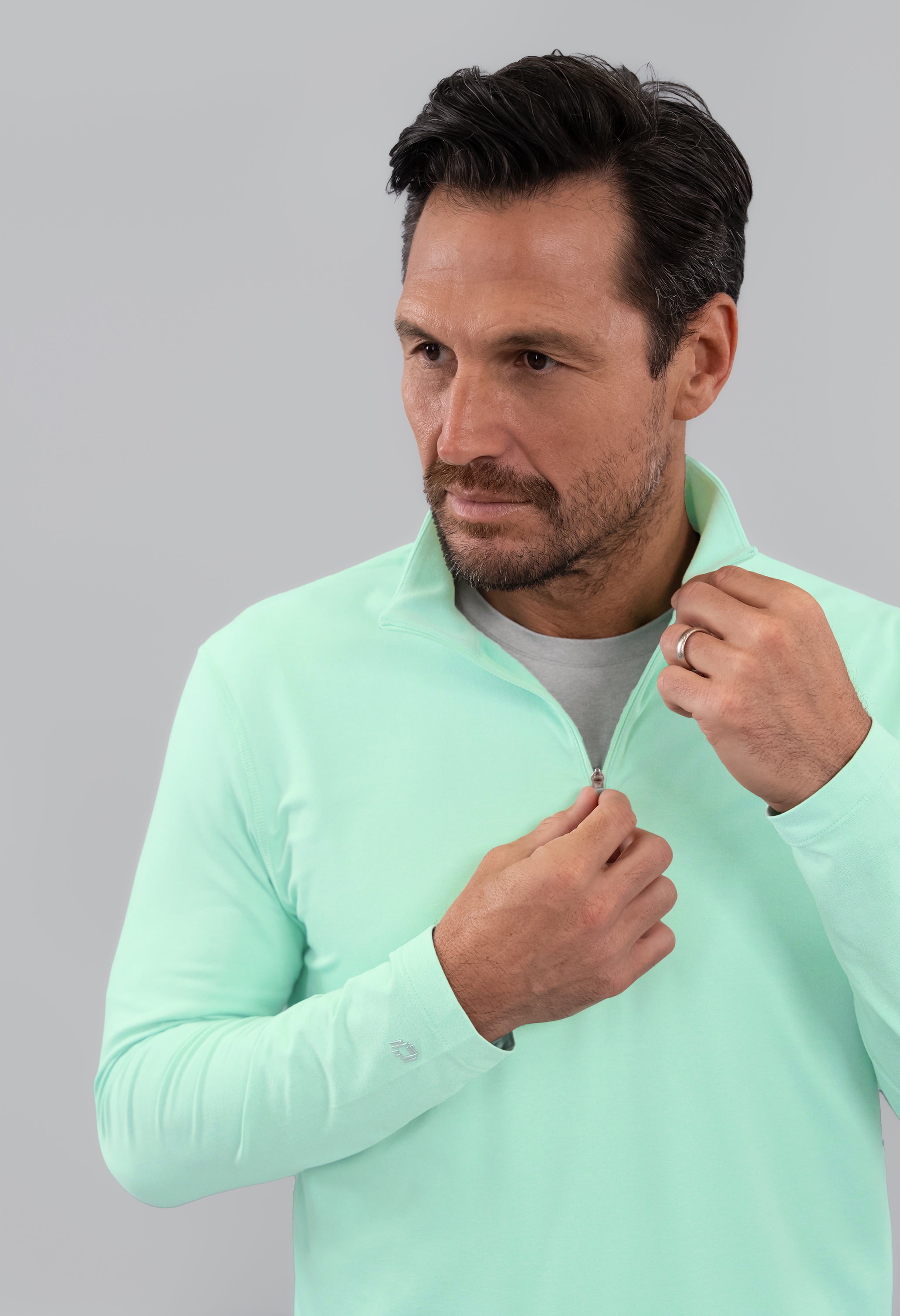 Men's IBKomfortable Zip Mock Pullover