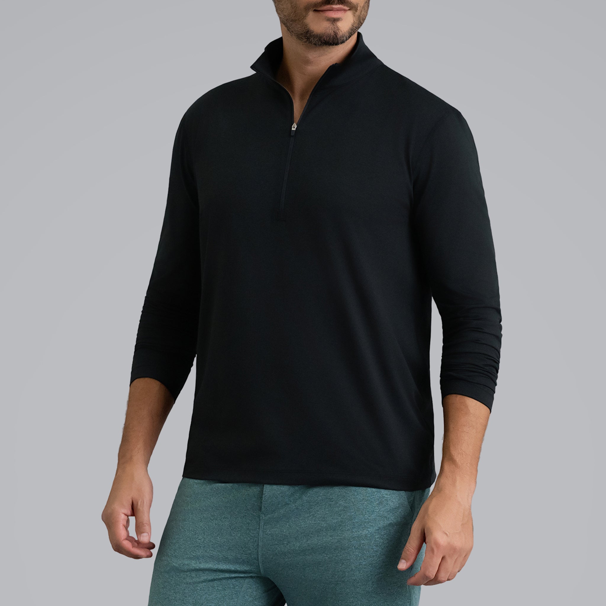 Men's IBKomfortable Zip Mock Pullover