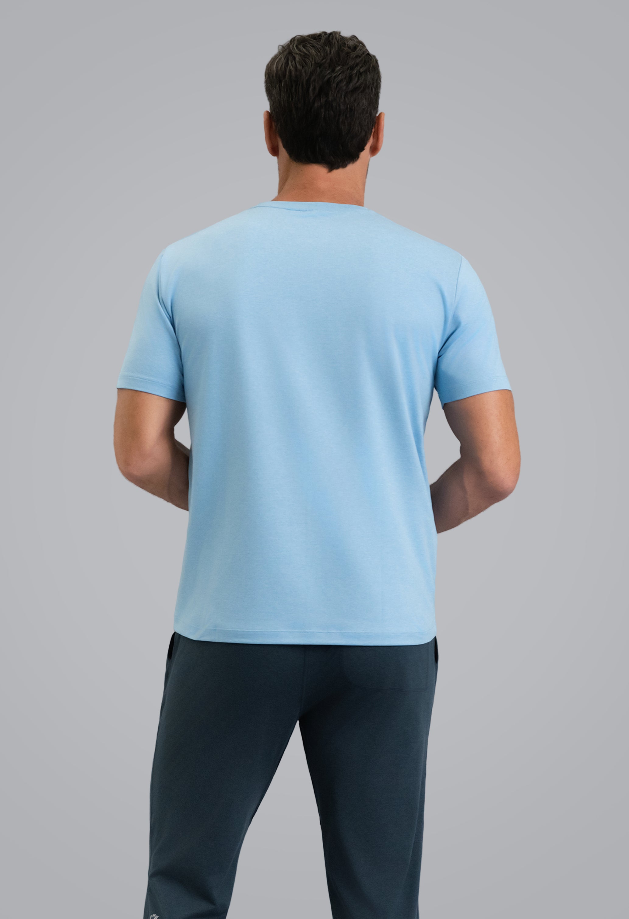 IBKÜL - Men's IBKomfortable Short Sleeve Tee - Color: Chambray Heather