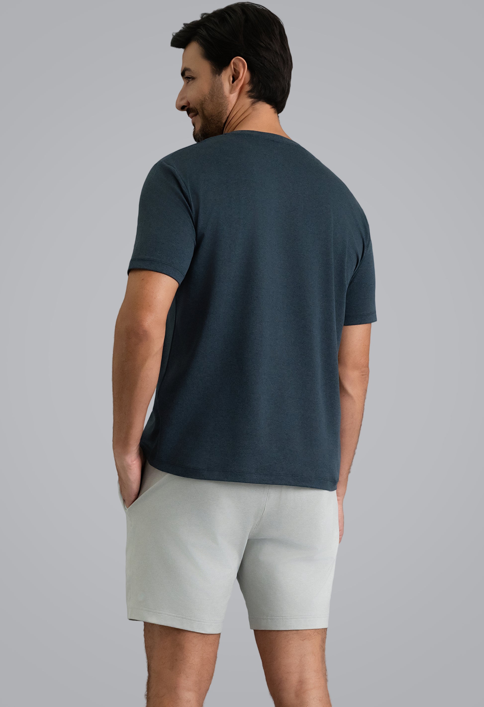 IBKÜL - Men's IBKomfortable Short Sleeve Tee - Color: Navy Heather