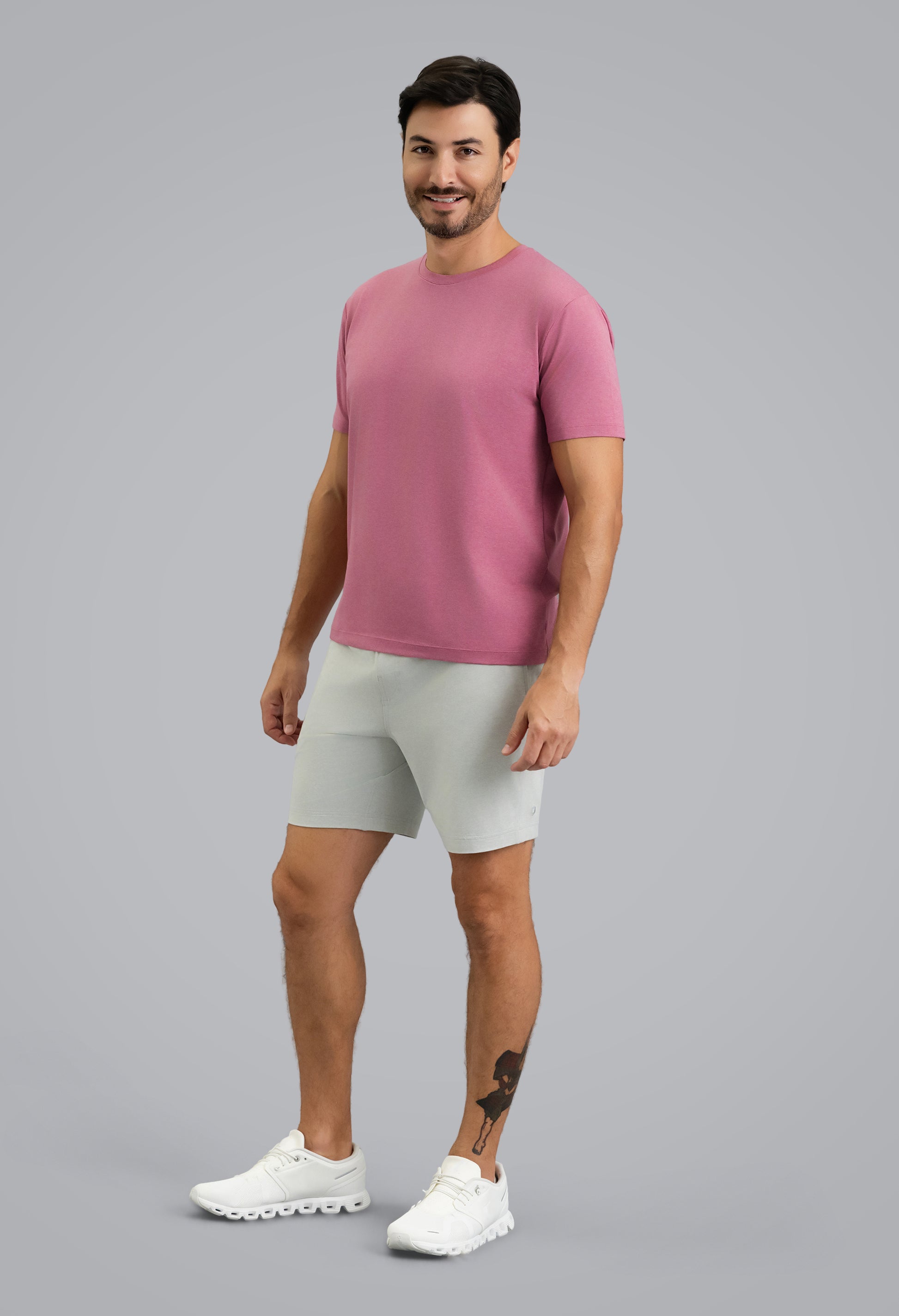 IBKÜL - Men's IBKomfortable Short Sleeve Tee - Color: Rose Heather