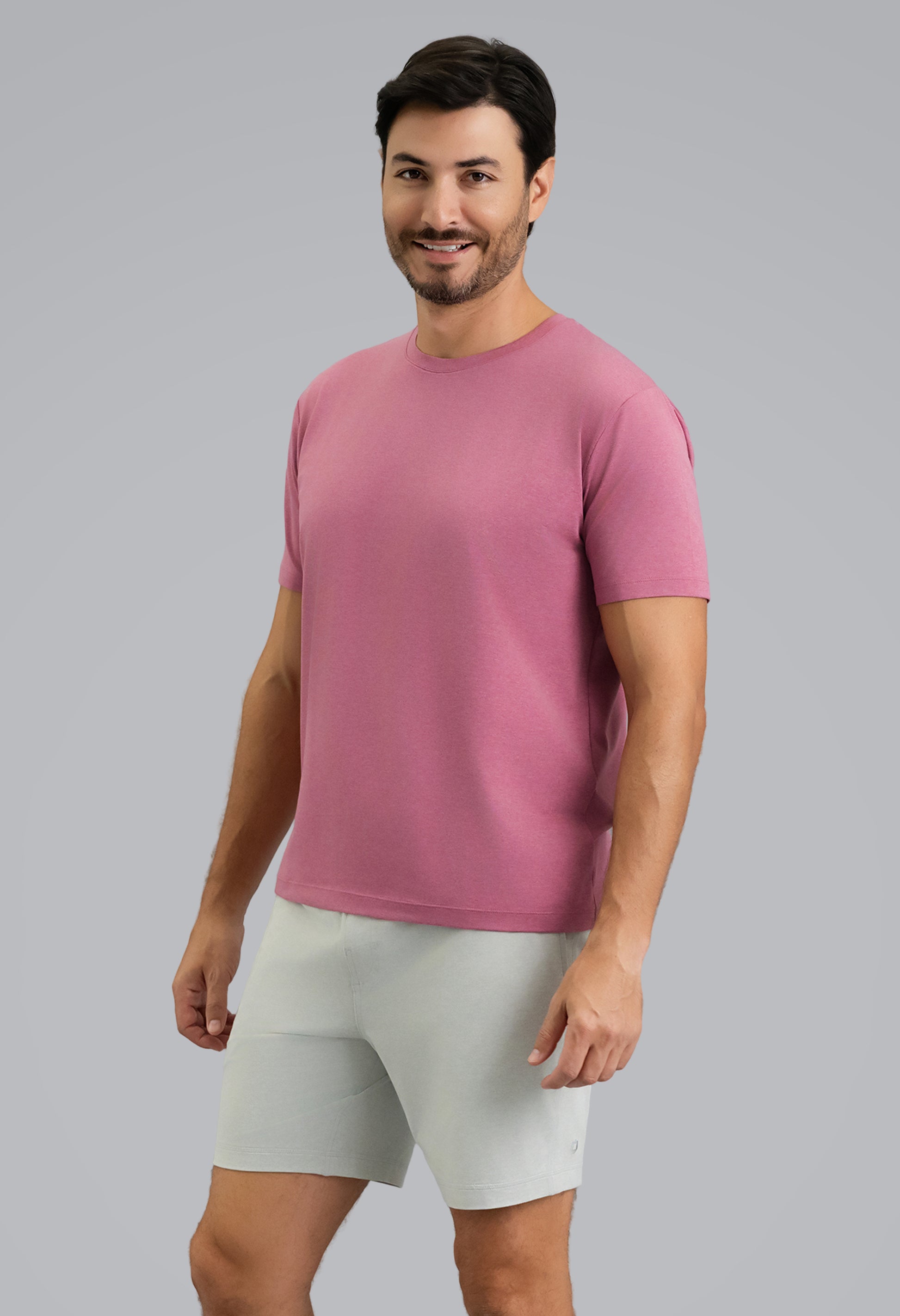 IBKÜL - Men's IBKomfortable Short Sleeve Tee - Color: Rose Heather