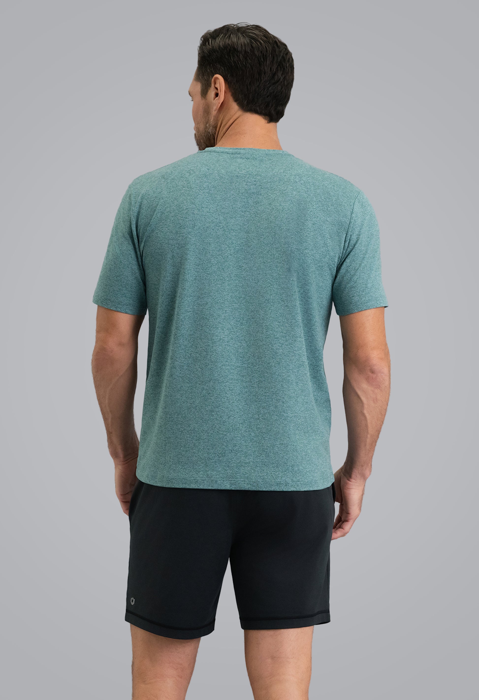 IBKÜL - Men's IBKomfortable Short Sleeve Tee - Color: Teal Heather