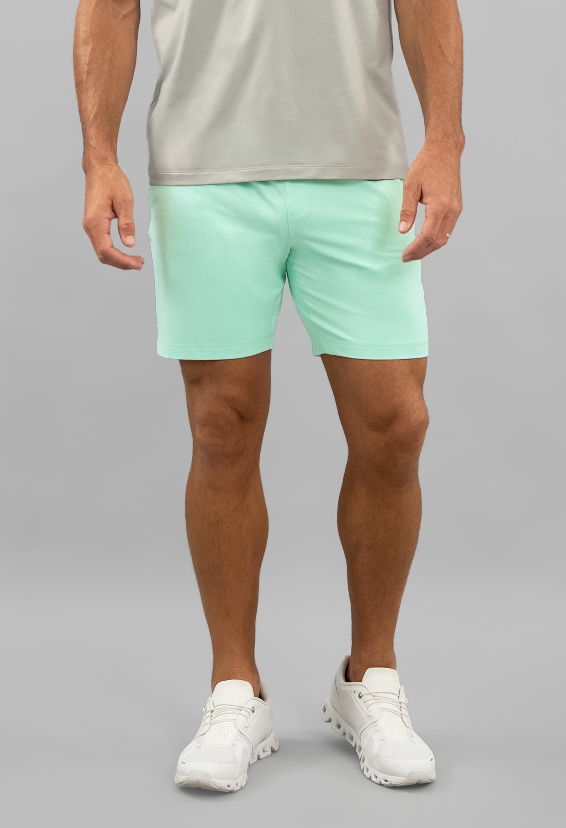 IBKÜL - Men's IBKomfortable Drawstring Short - Color: Pool Party Heather