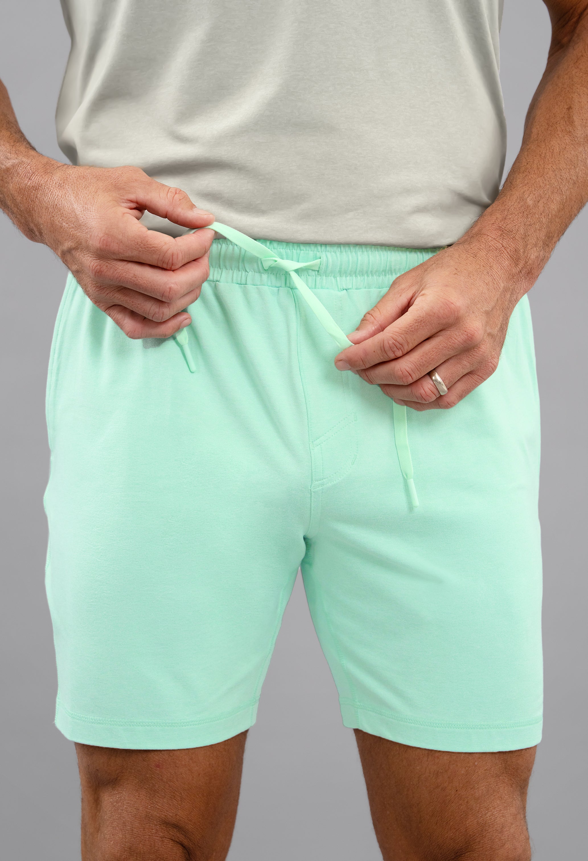 IBKÜL - Men's IBKomfortable Drawstring Short - Color: Pool Party Heather