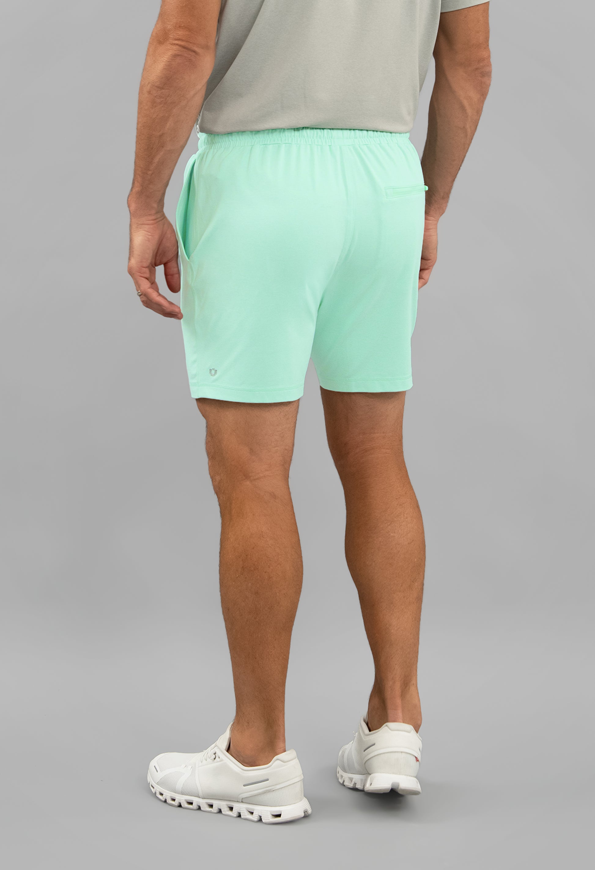 IBKÜL - Men's IBKomfortable Drawstring Short - Color: Pool Party Heather