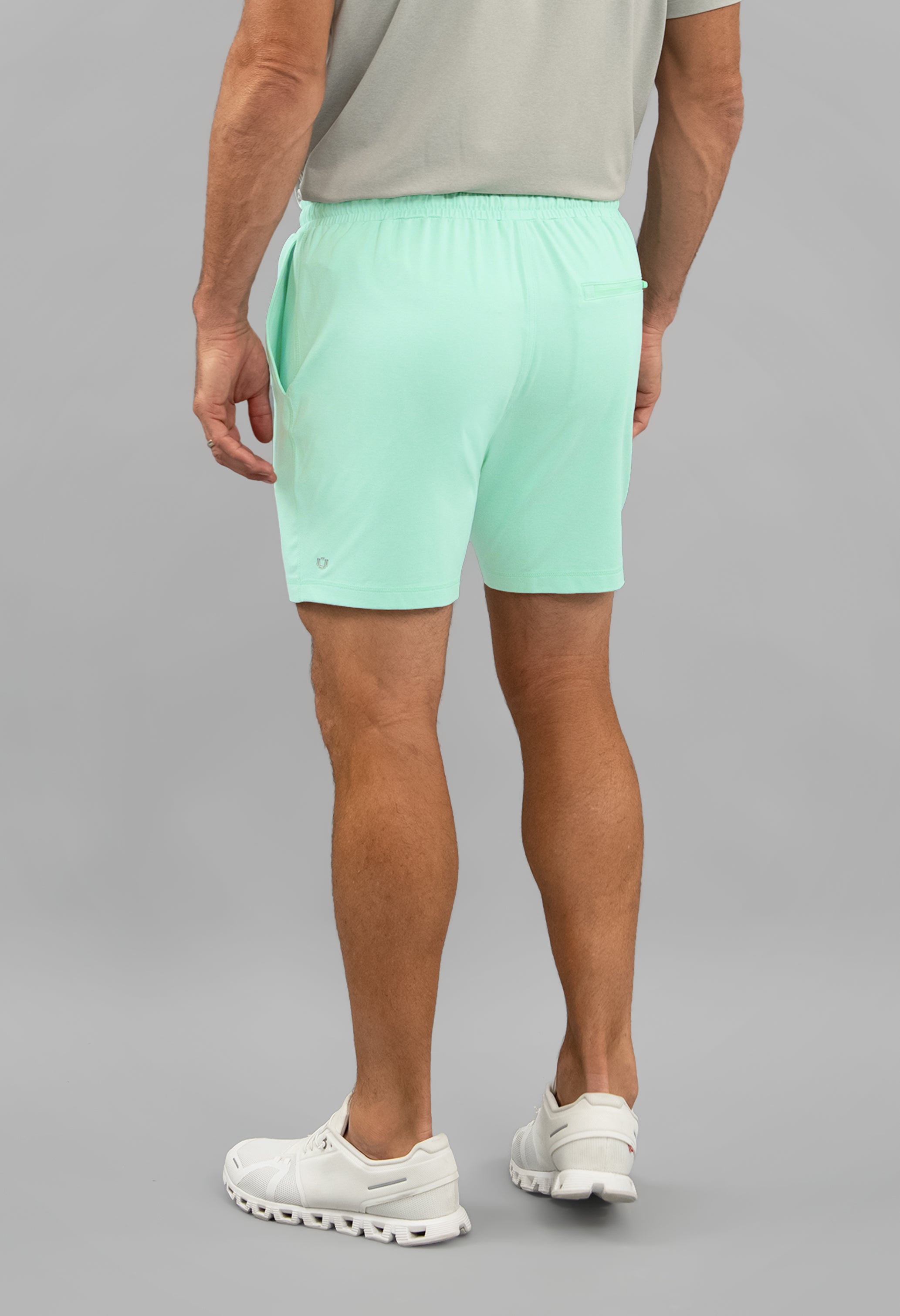 IBKÜL - Men's IBKomfortable Drawstring Short - Color: Pool Party Heather