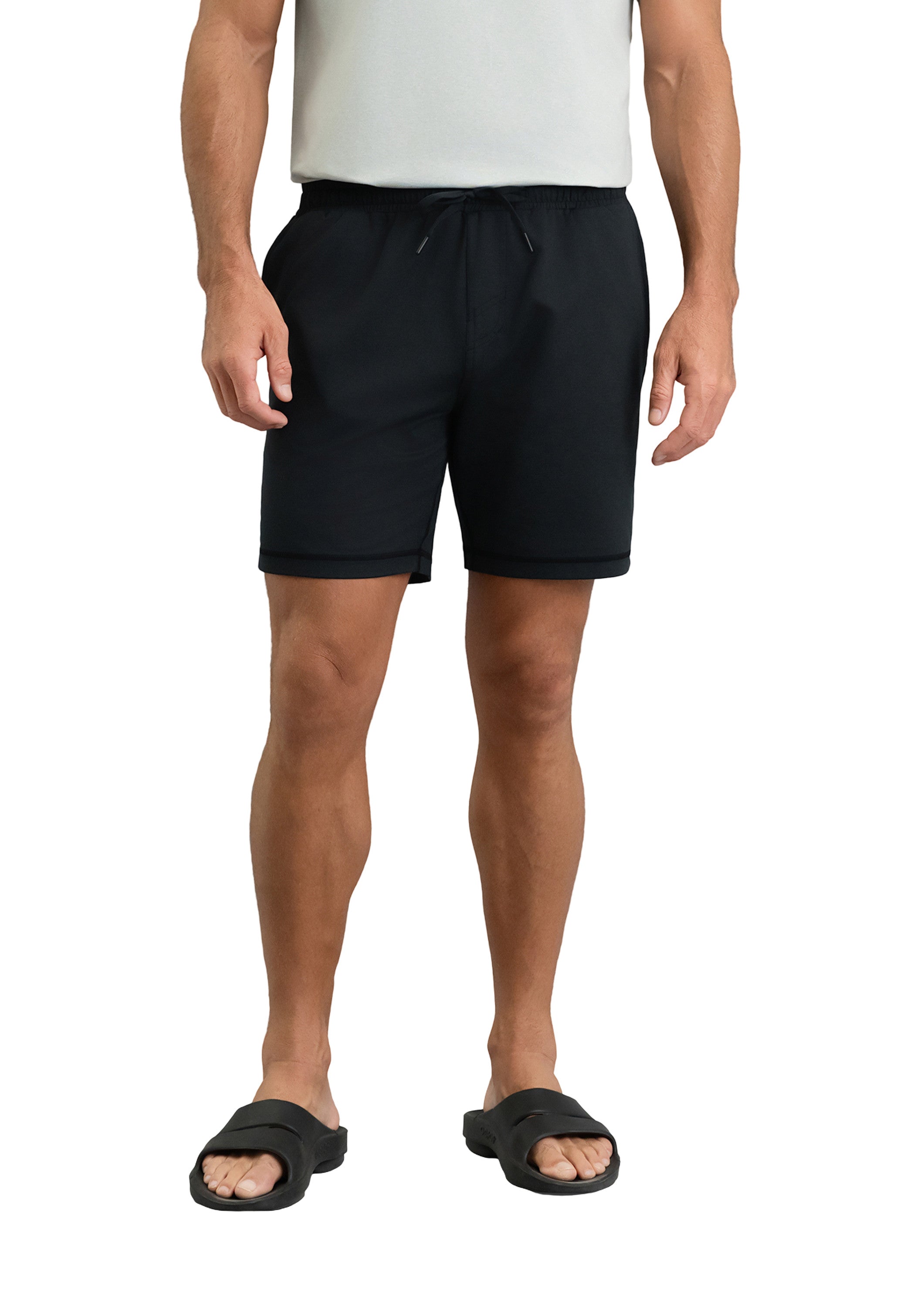IBKÜL - Men's IBKomfortable Drawstring Short - Color: Black Heather
